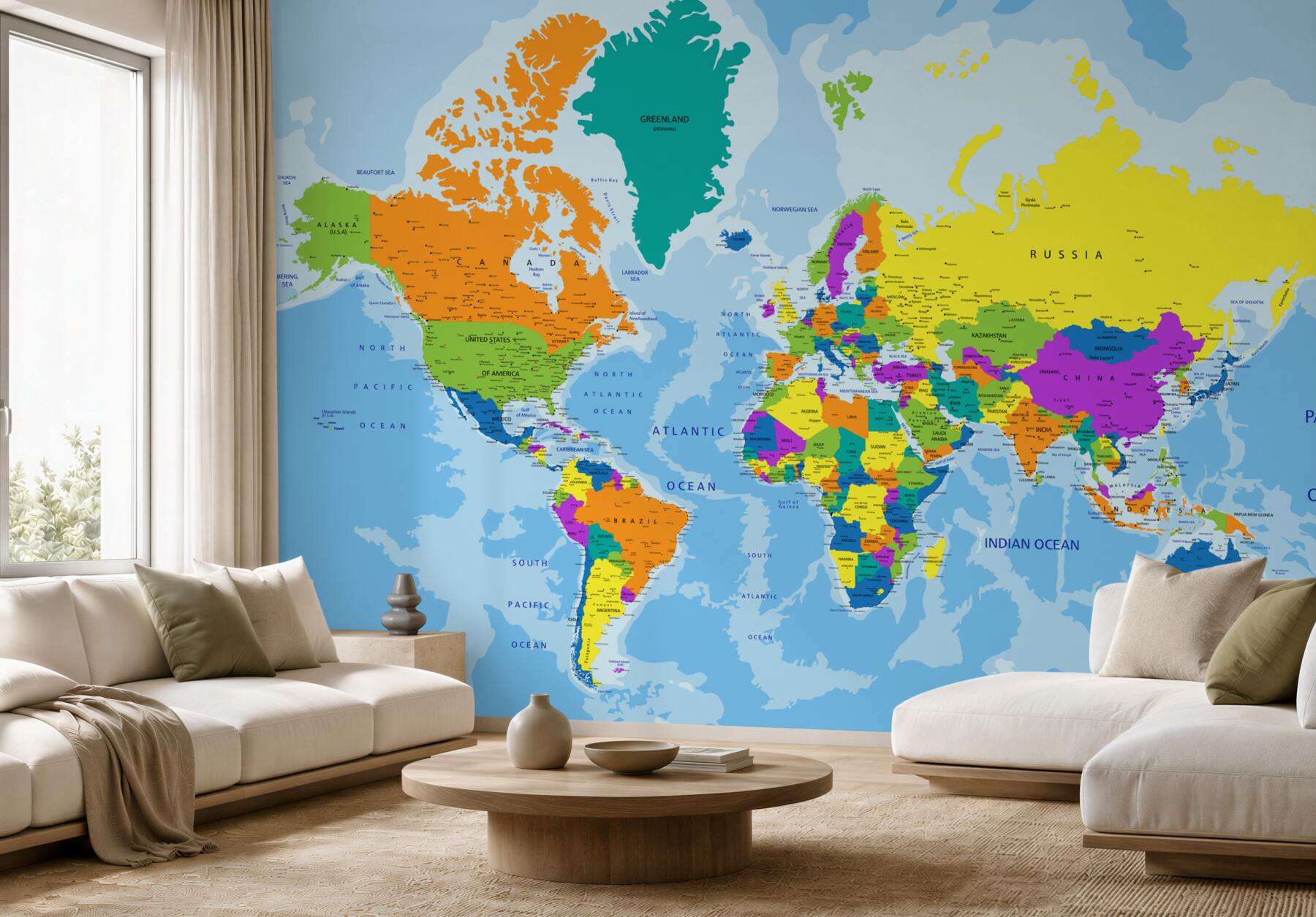 Fototapeta geopolityczna mapa świata?v2345
