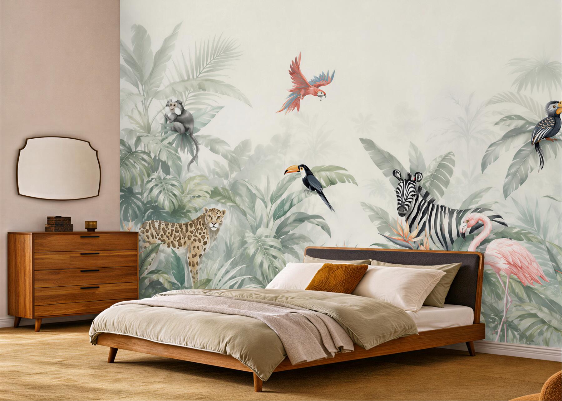 Fototapeta flora i fauna dżungli w ciągu dnia?v2345