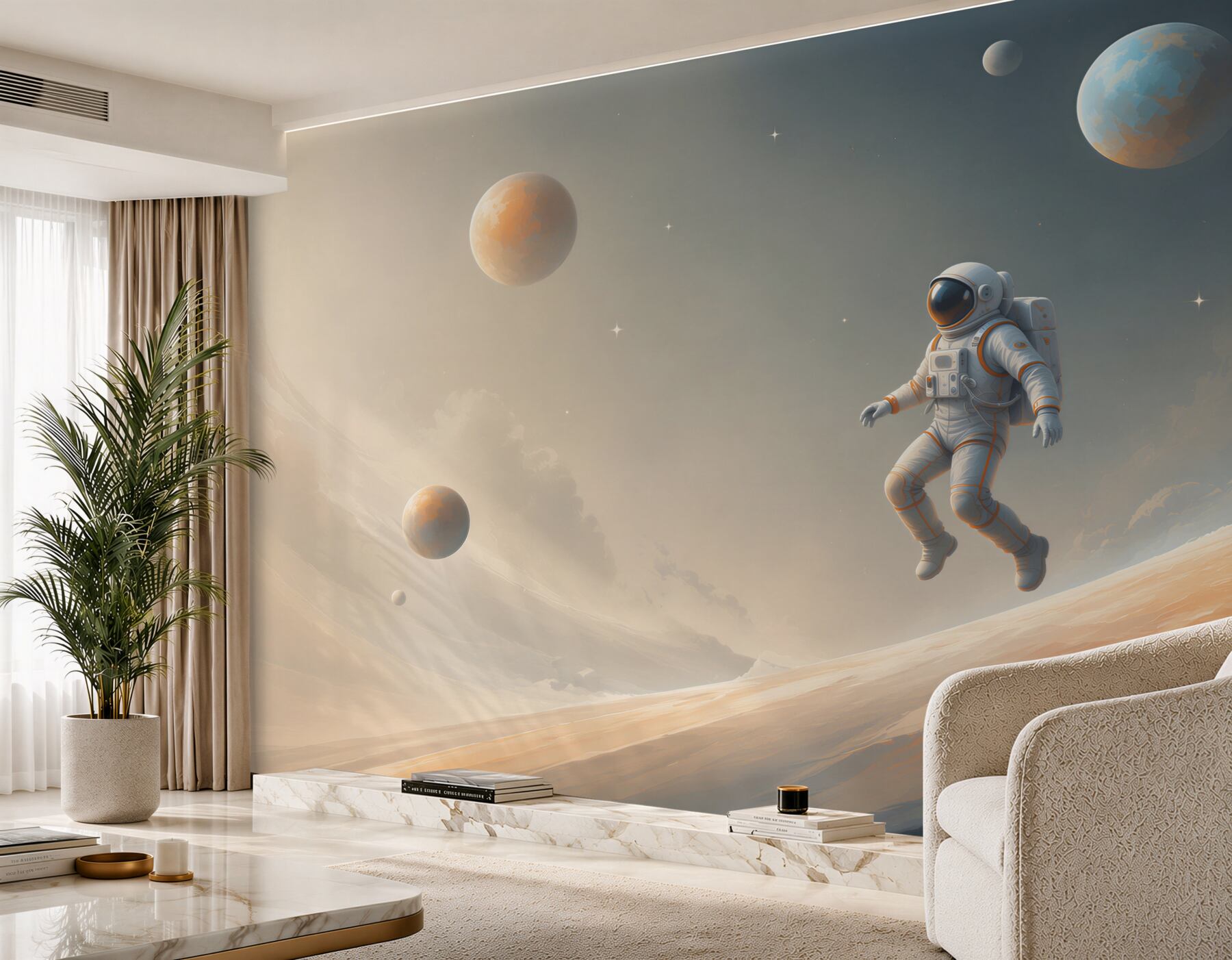 Fototapeta astronauta w kosmosie?v2345