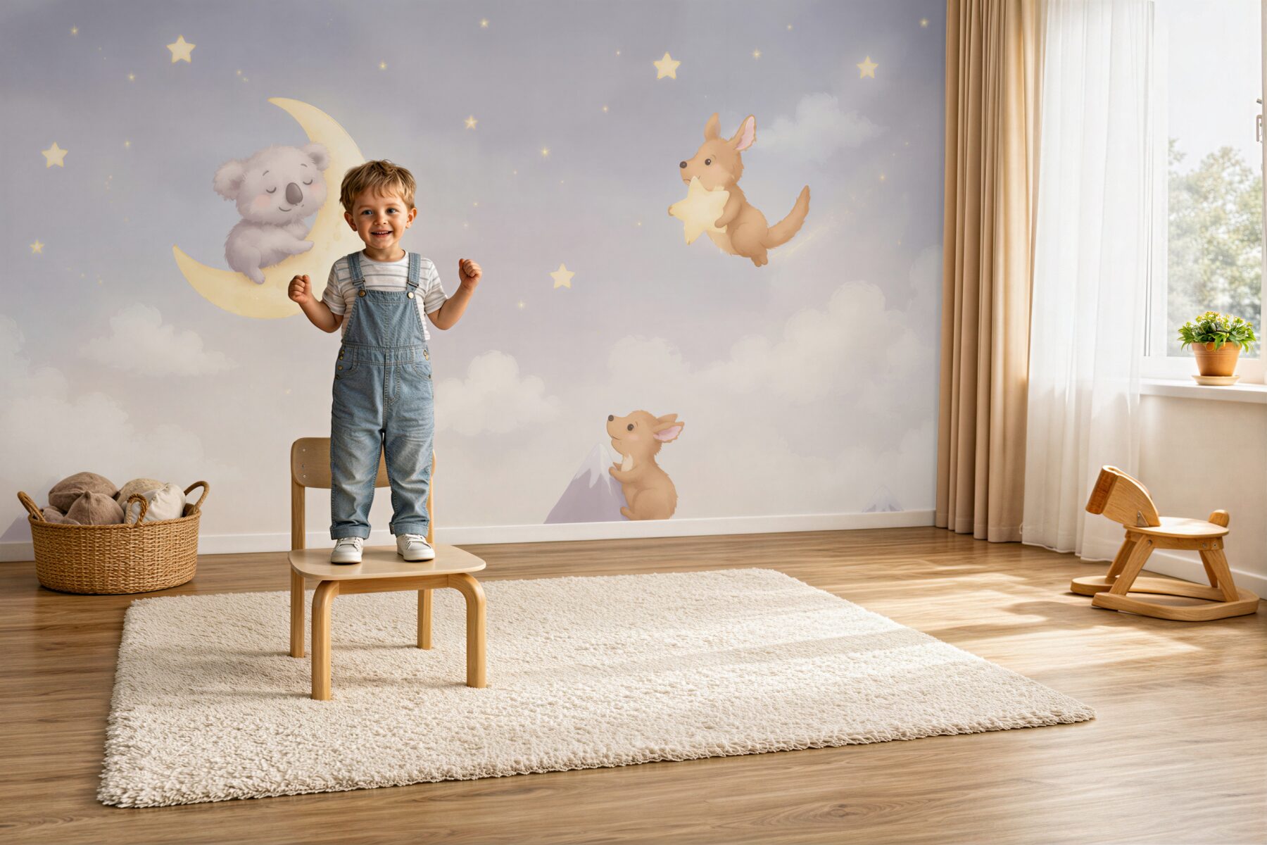 Fototapeta zwierzęta z gwiazd i księżyca?v2345