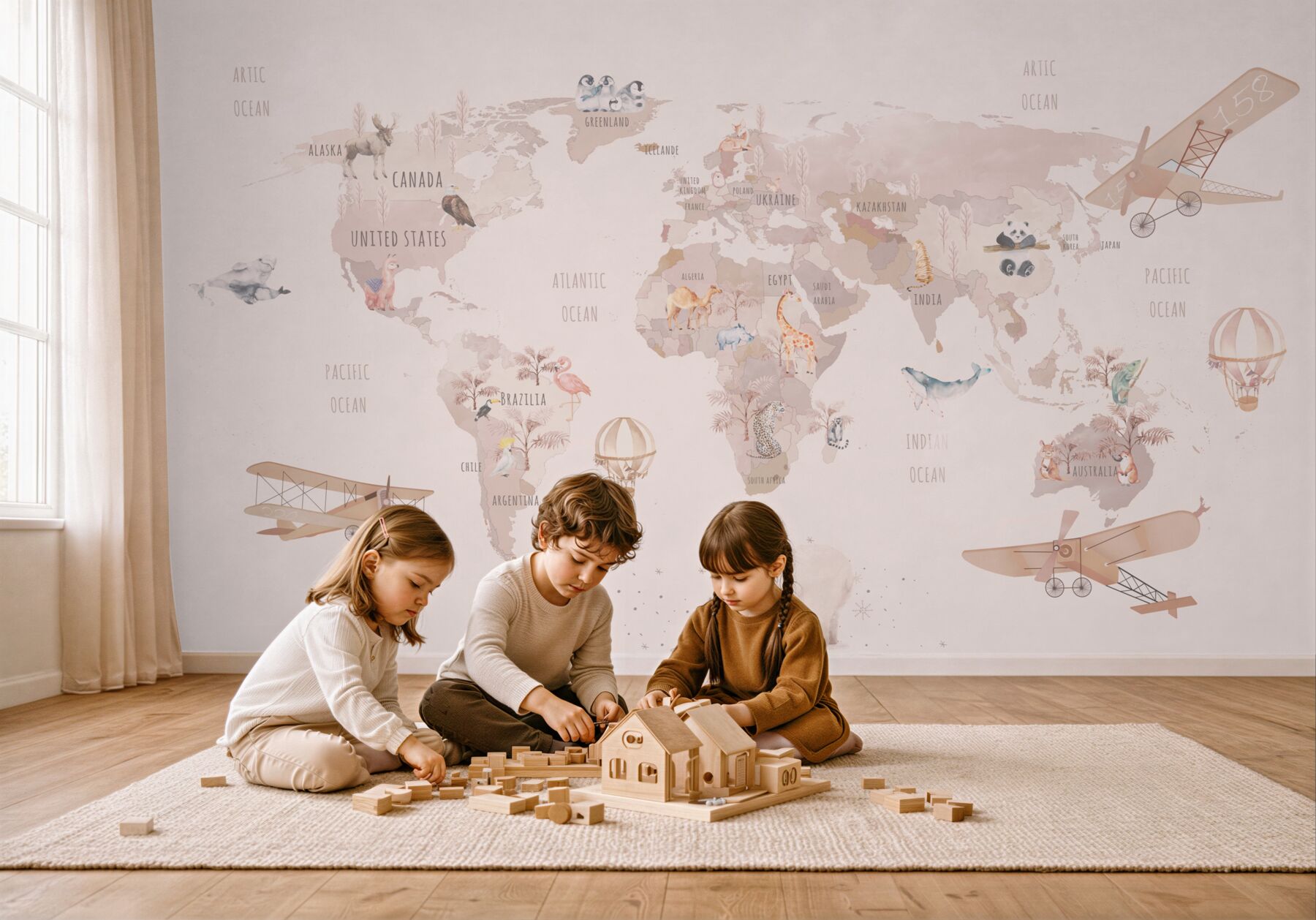 Fototapeta mapa bladego świata?v2345