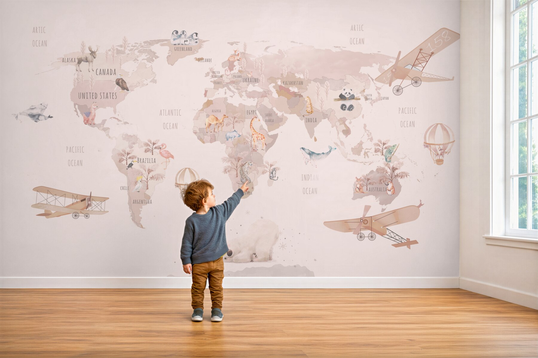 Fototapeta mapa bladego świata?v2345