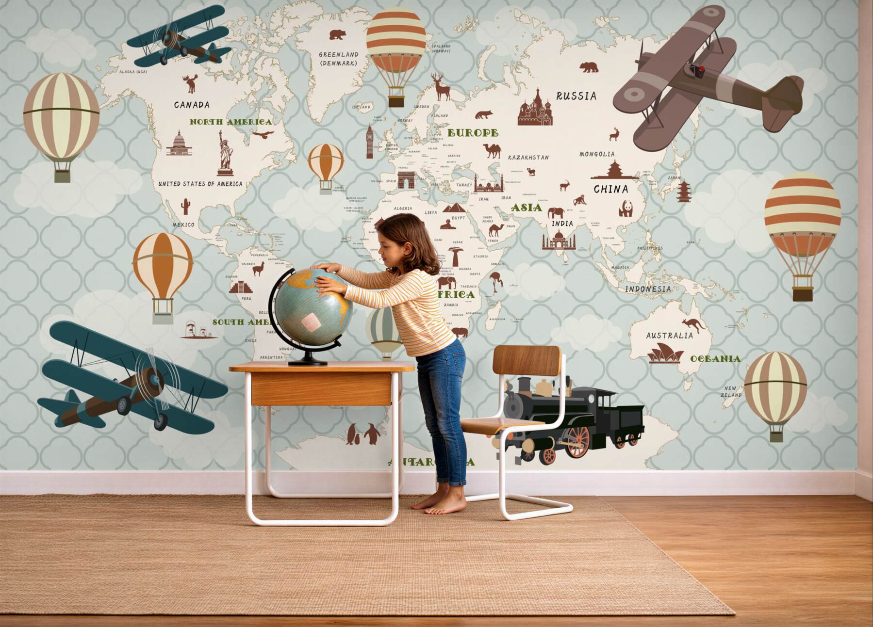 Fototapeta Mapa świata dla dzieci?v2345