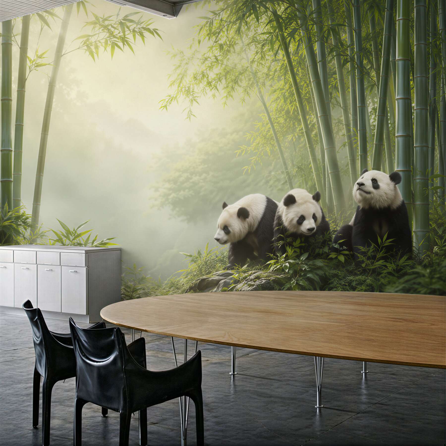 Fototapeta Panda w bambusowym lesie?v2345