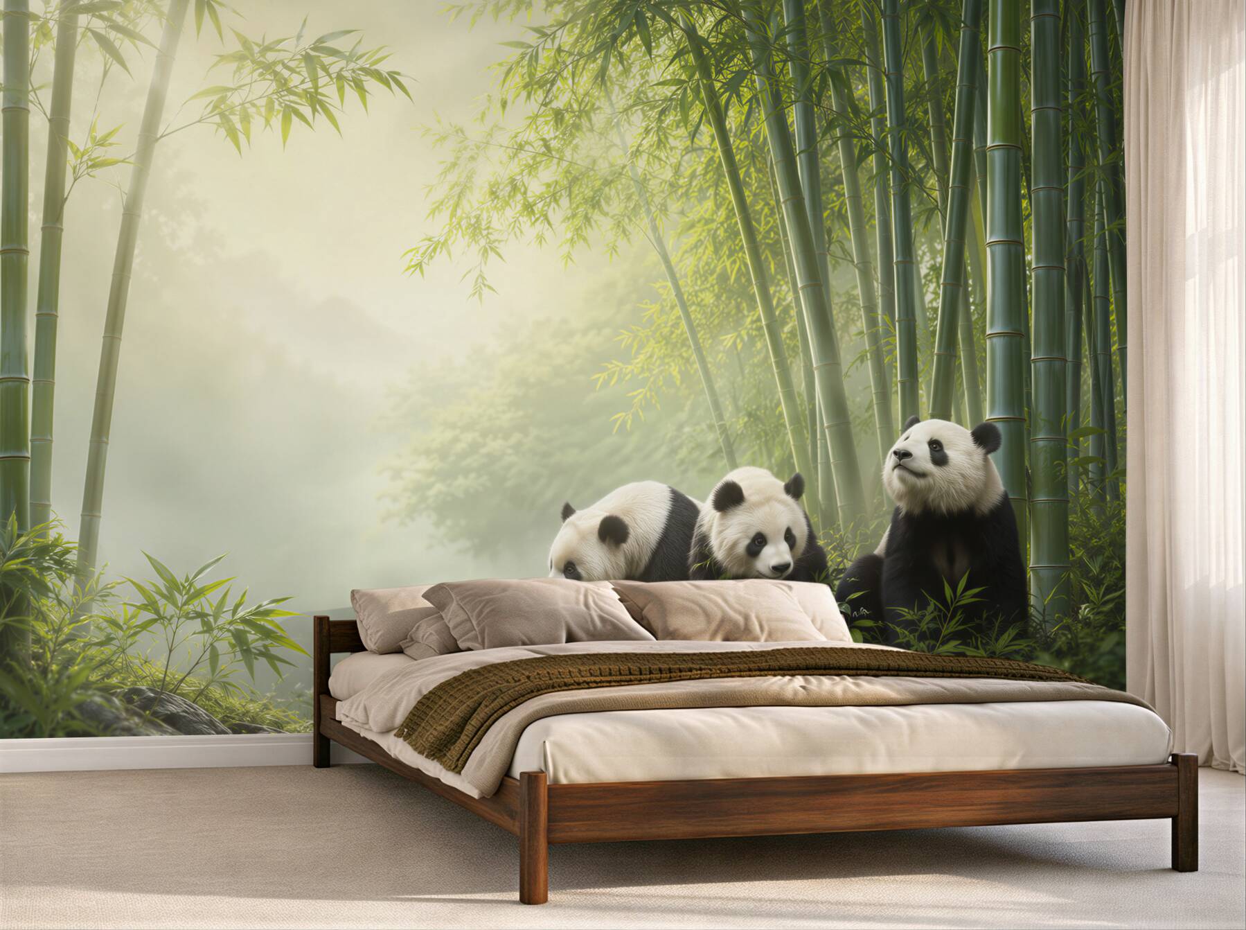 Fototapeta Panda w bambusowym lesie?v2345