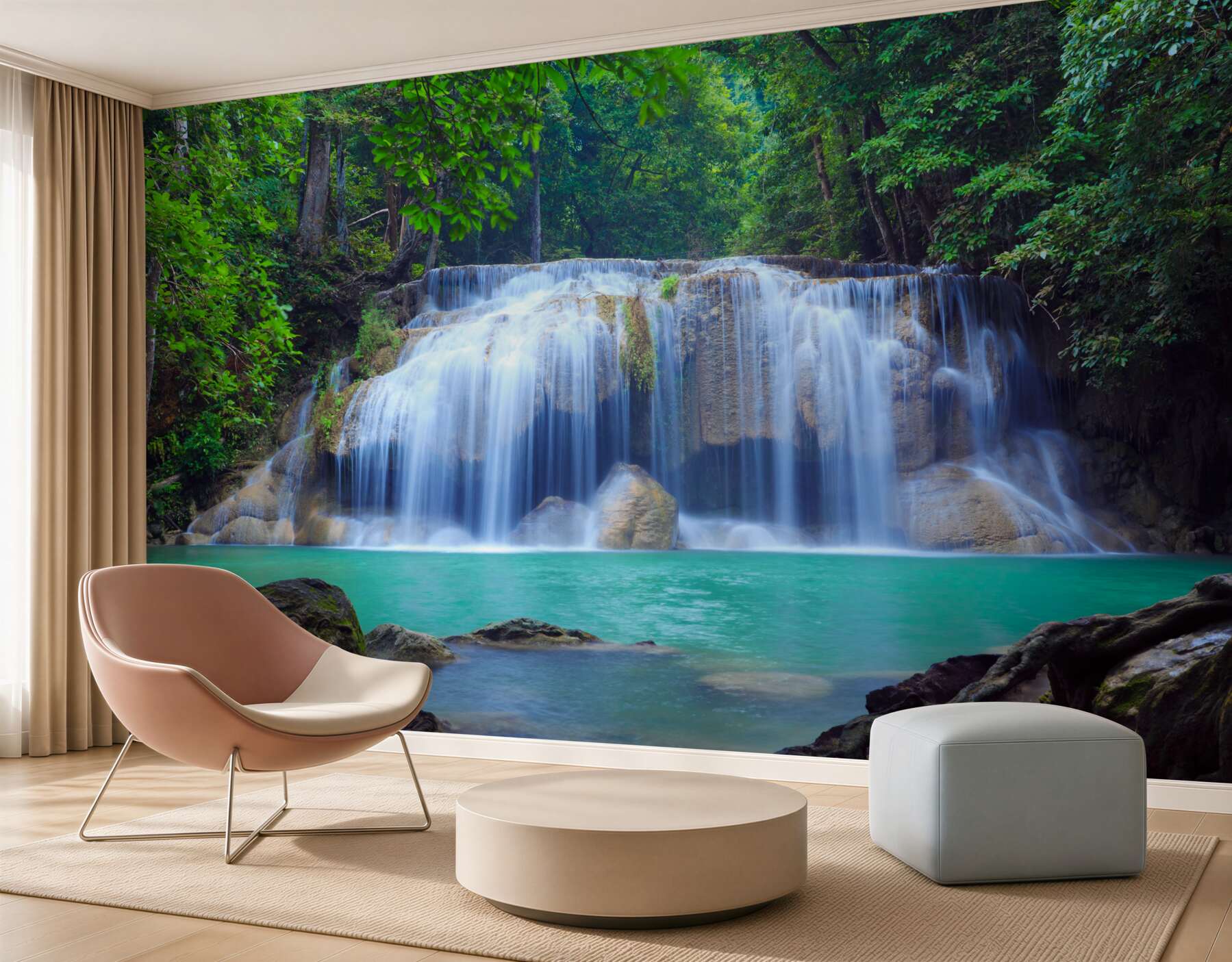Fototapeta Erawan wodospad, Kanchanaburi, Tajlandia