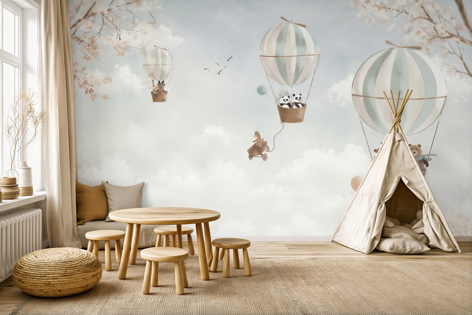 Fototapeta Balon na gorące powietrze, produkt i ilustracja?v2345