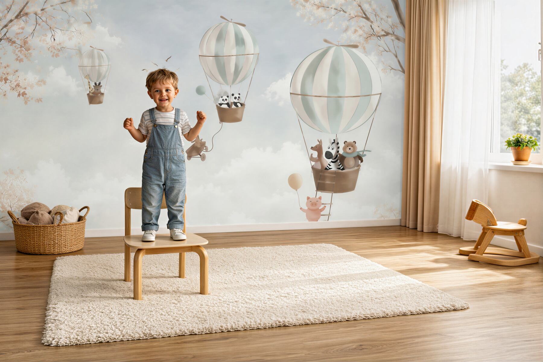 Fototapeta Balon na gorące powietrze, produkt i ilustracja?v2345