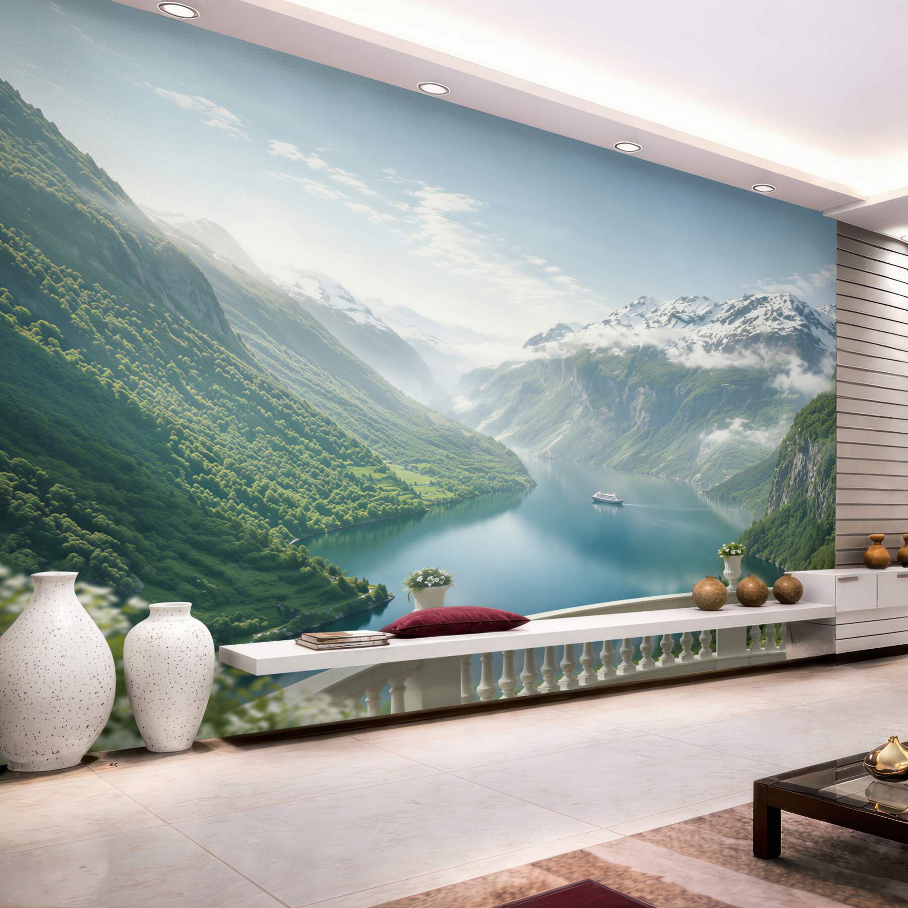 Fototapeta widok na jezioro i góry?v2345