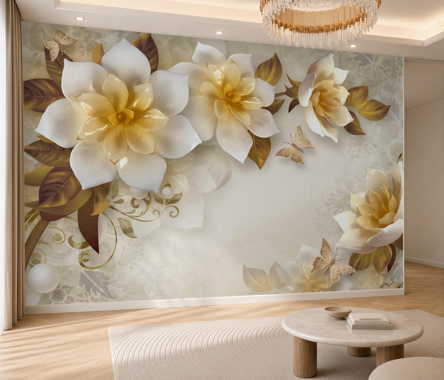 Fototapeta PORCELANOWE KWIATY?v2345