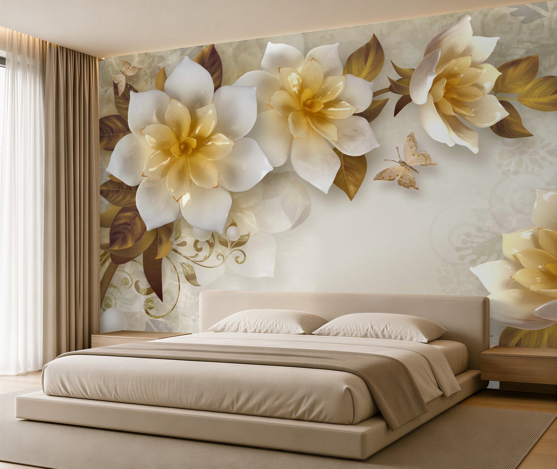 Fototapeta PORCELANOWE KWIATY?v2345