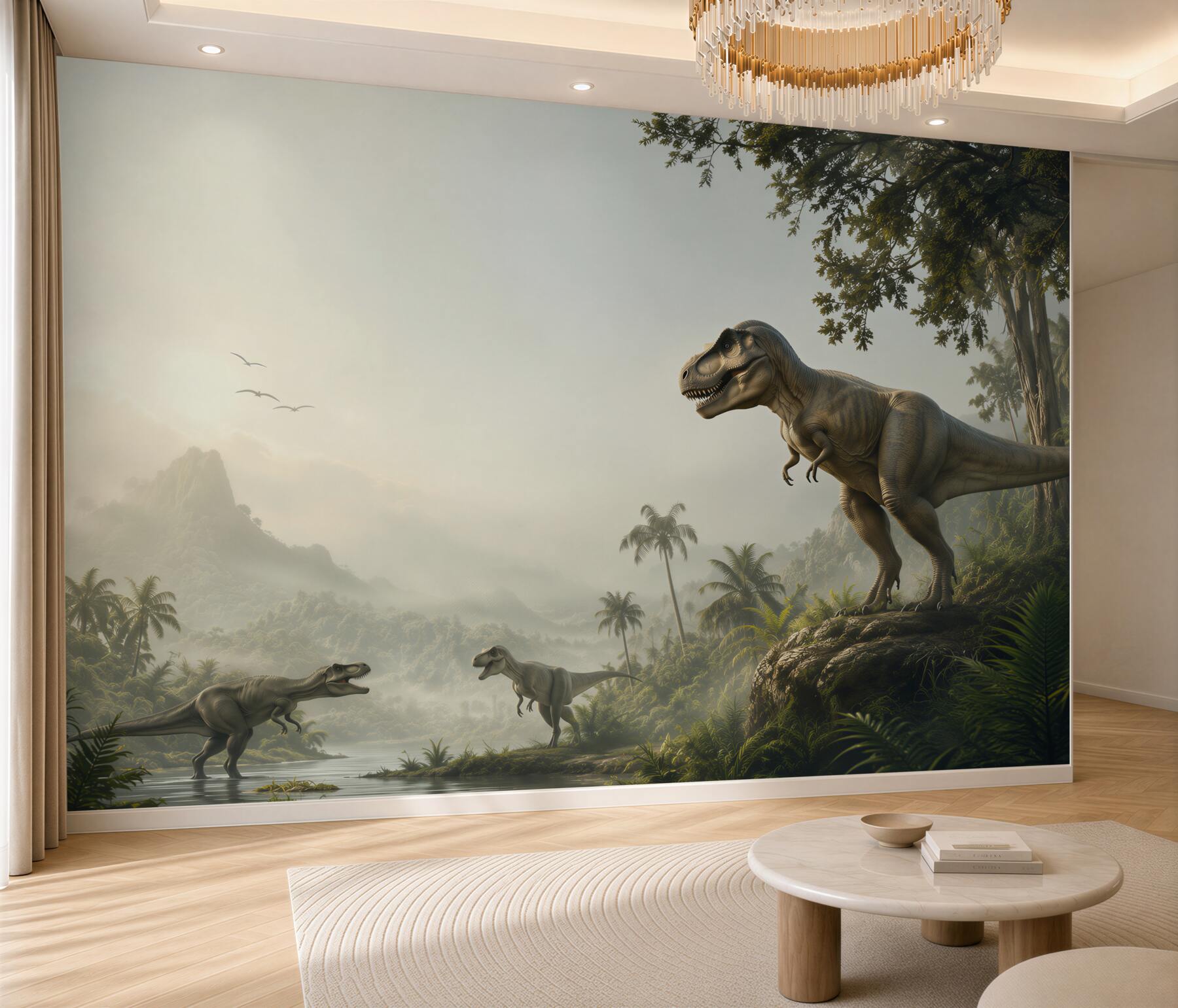 Fototapeta Dinozaur, wygaśnięcie i velociraptor?v2345