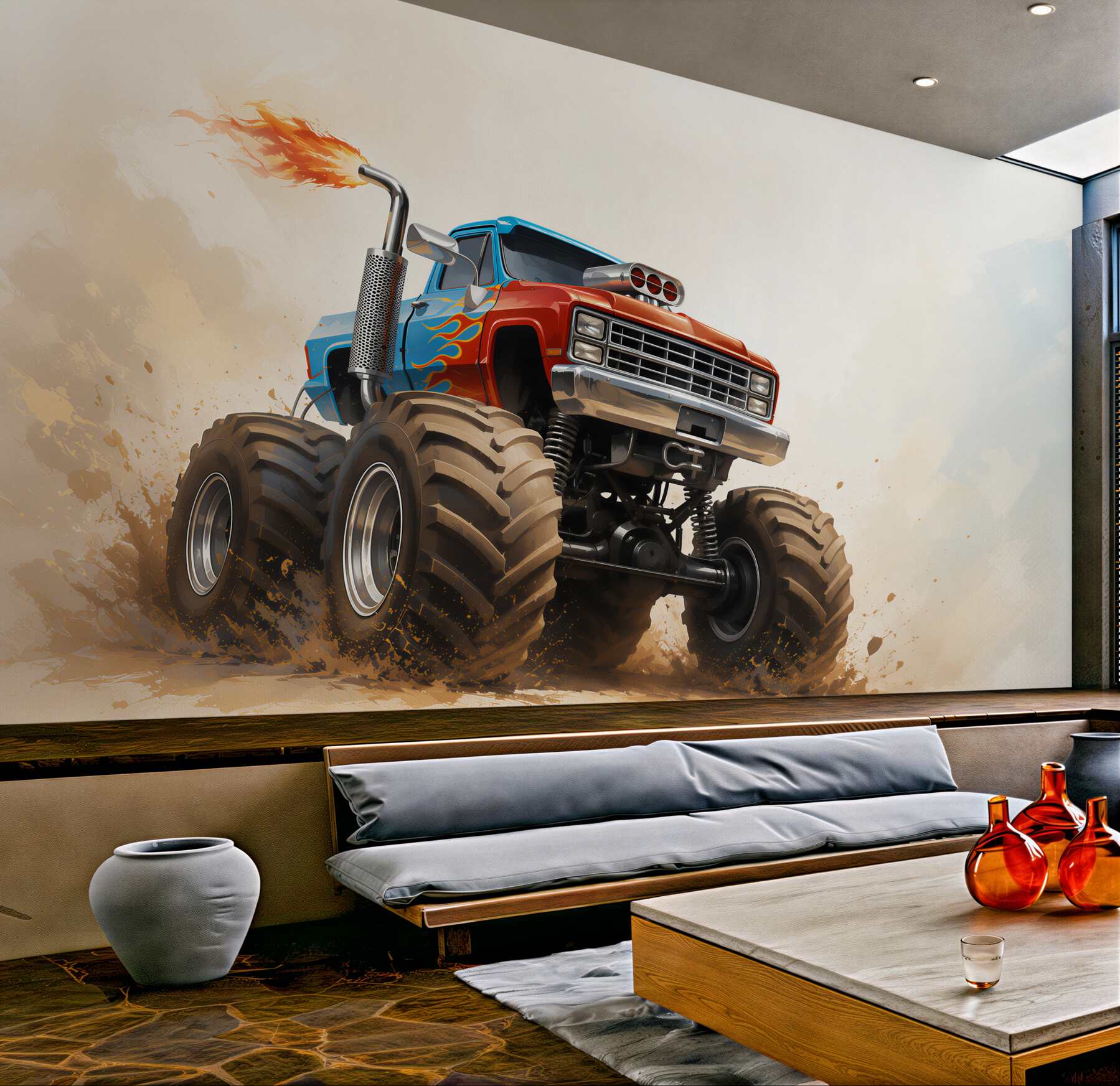 Fototapeta Pojazd lądowy, Monster Truck i pojazd?v2345