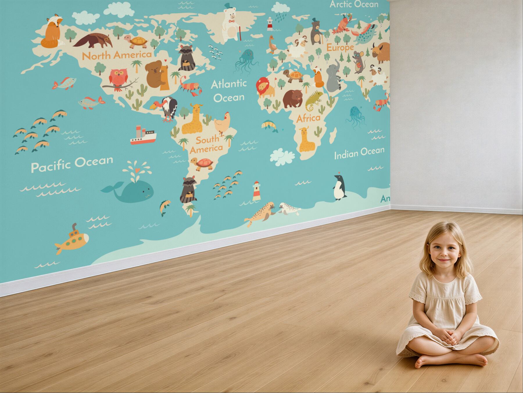 Fototapeta turkusowa mapa?v2345