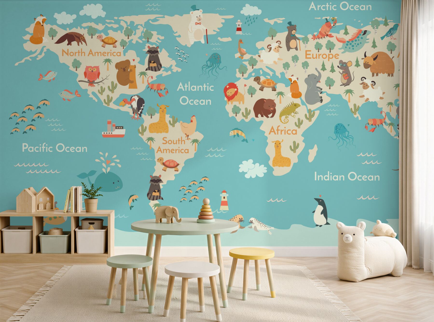 Fototapeta turkusowa mapa?v2345