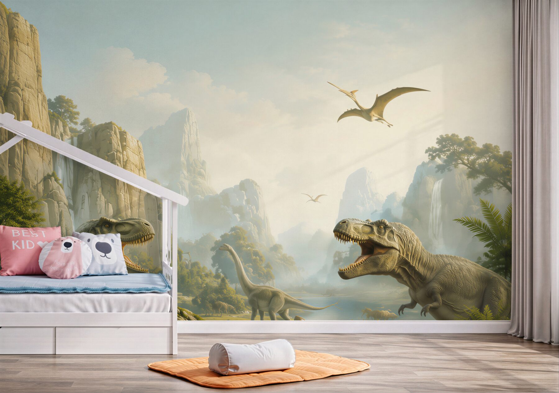 Fototapeta Dinozaury i góry?v2345