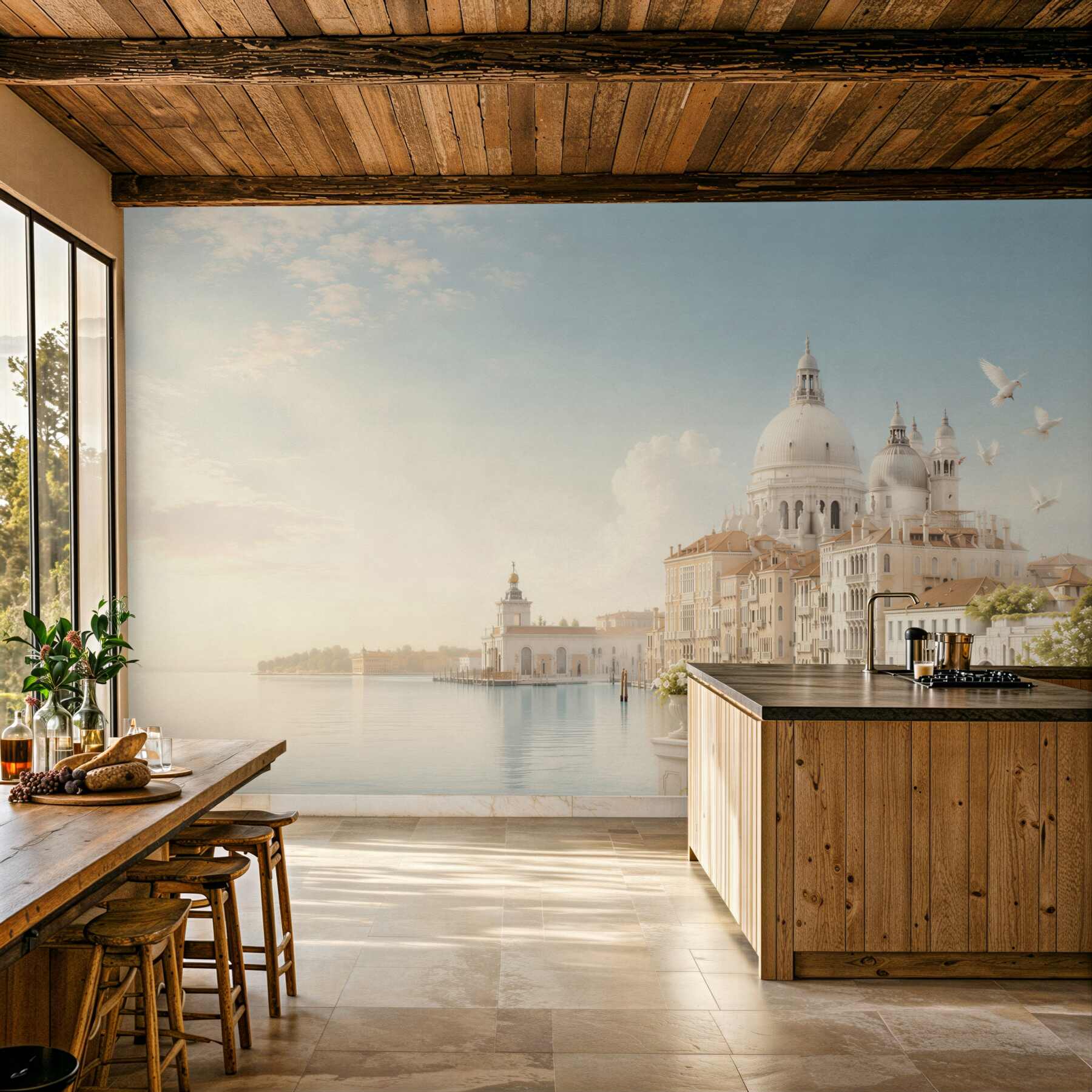 Fototapeta Panorama Wenecji z balkonu