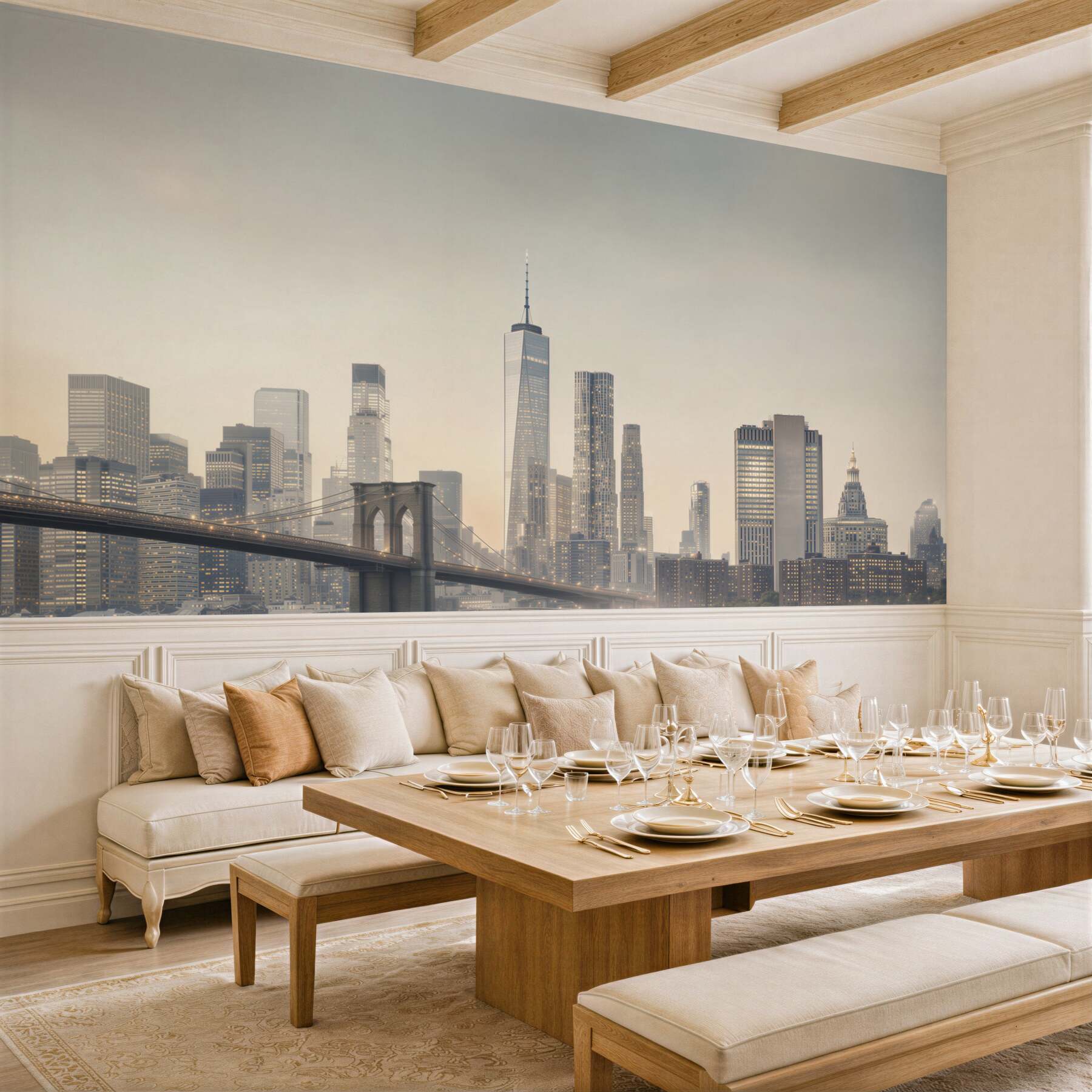 Fototapeta Most Manhattan nocą?v2345