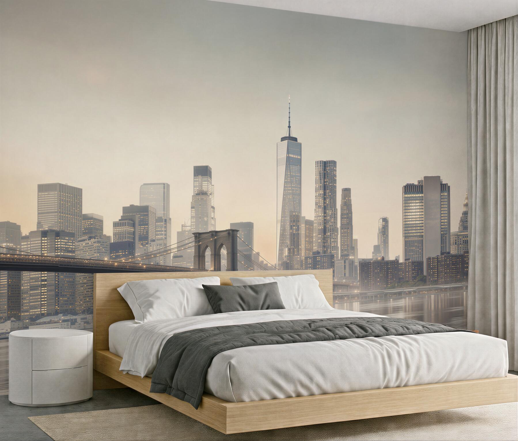 Fototapeta Most Manhattan nocą?v2345