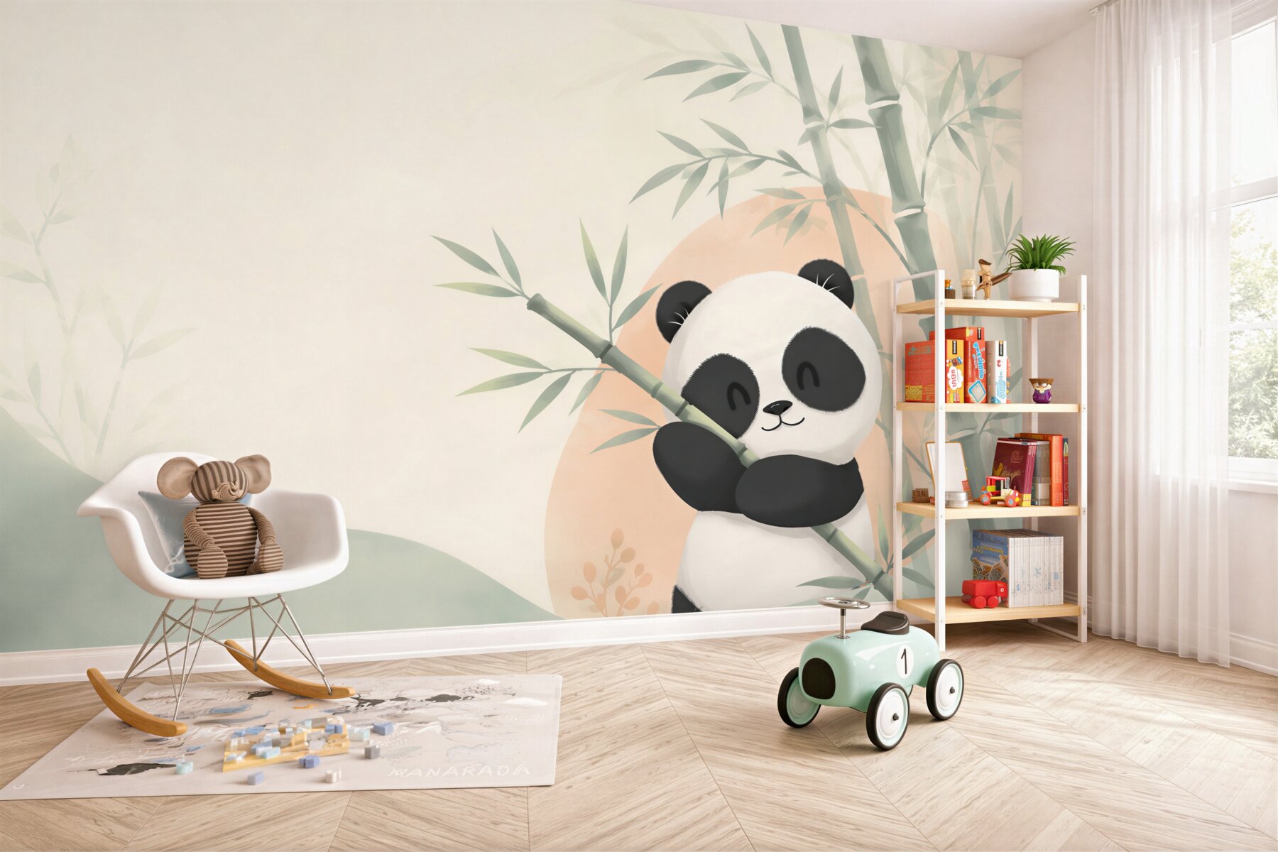 Fototapeta Panda przytula bambus?v2345