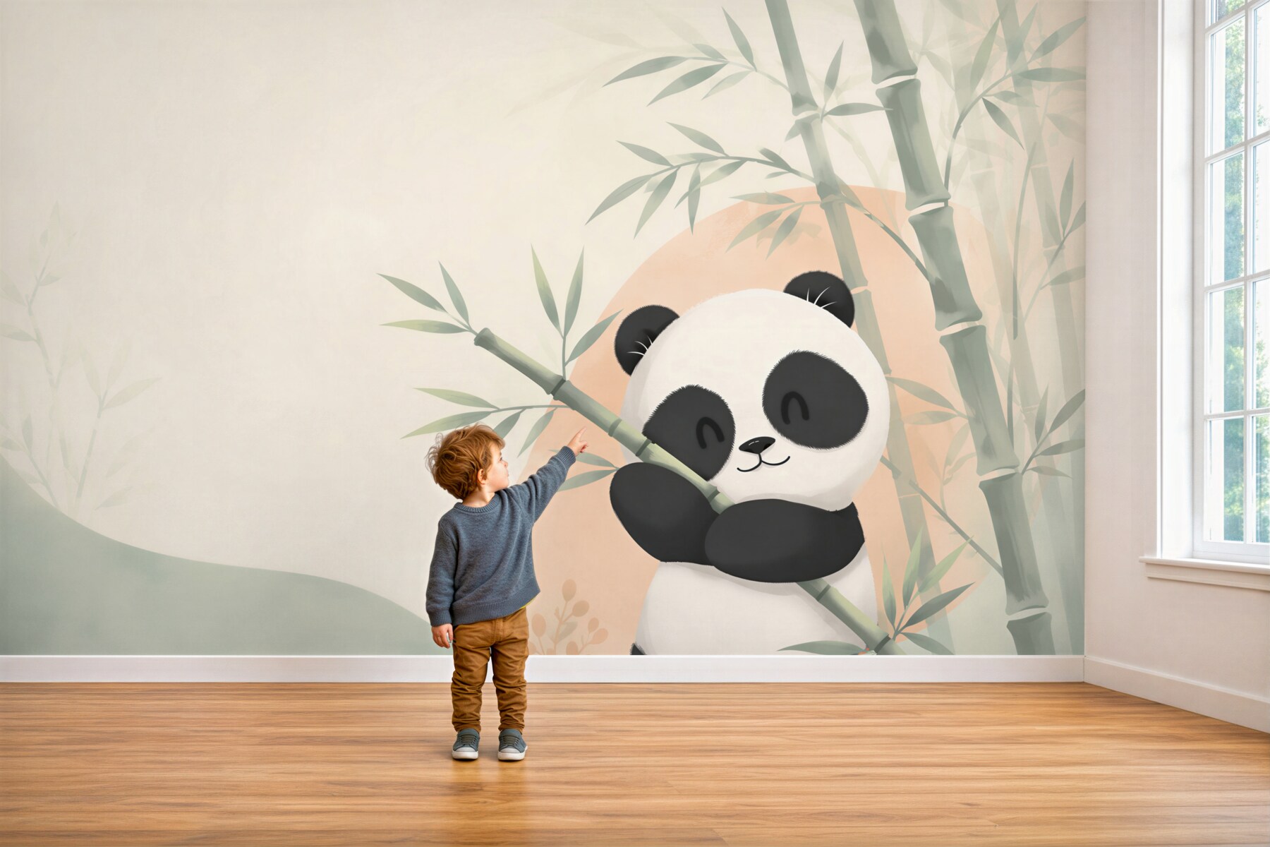 Fototapeta Panda przytula bambus?v2345