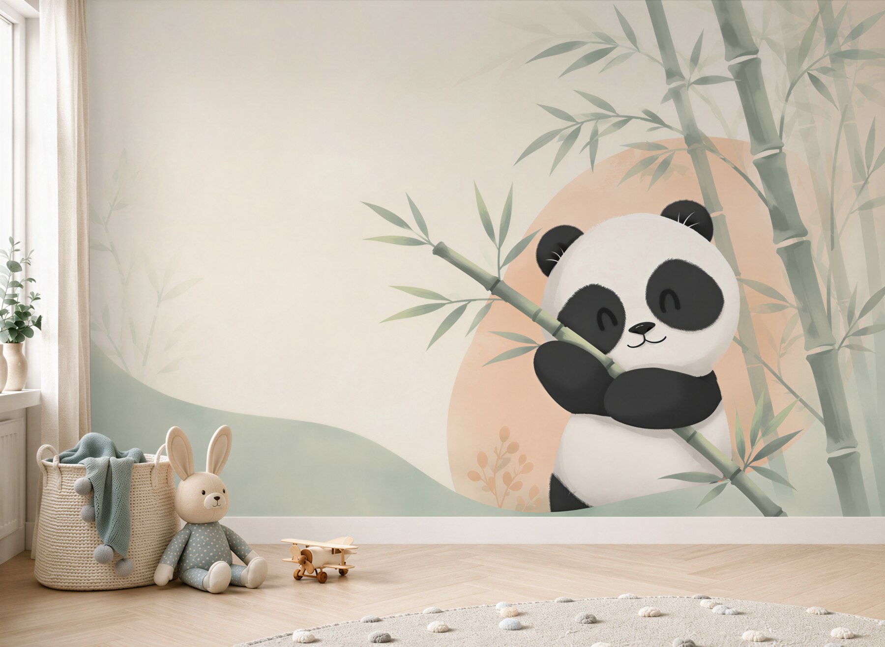 Fototapeta Panda przytula bambus?v2345