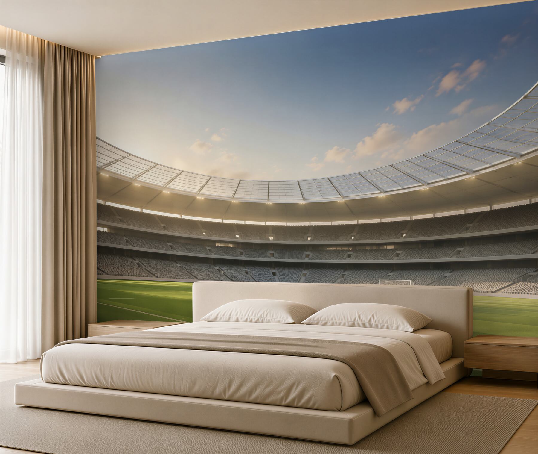 Fototapeta Arena piłkarska i piłkarska?v2345