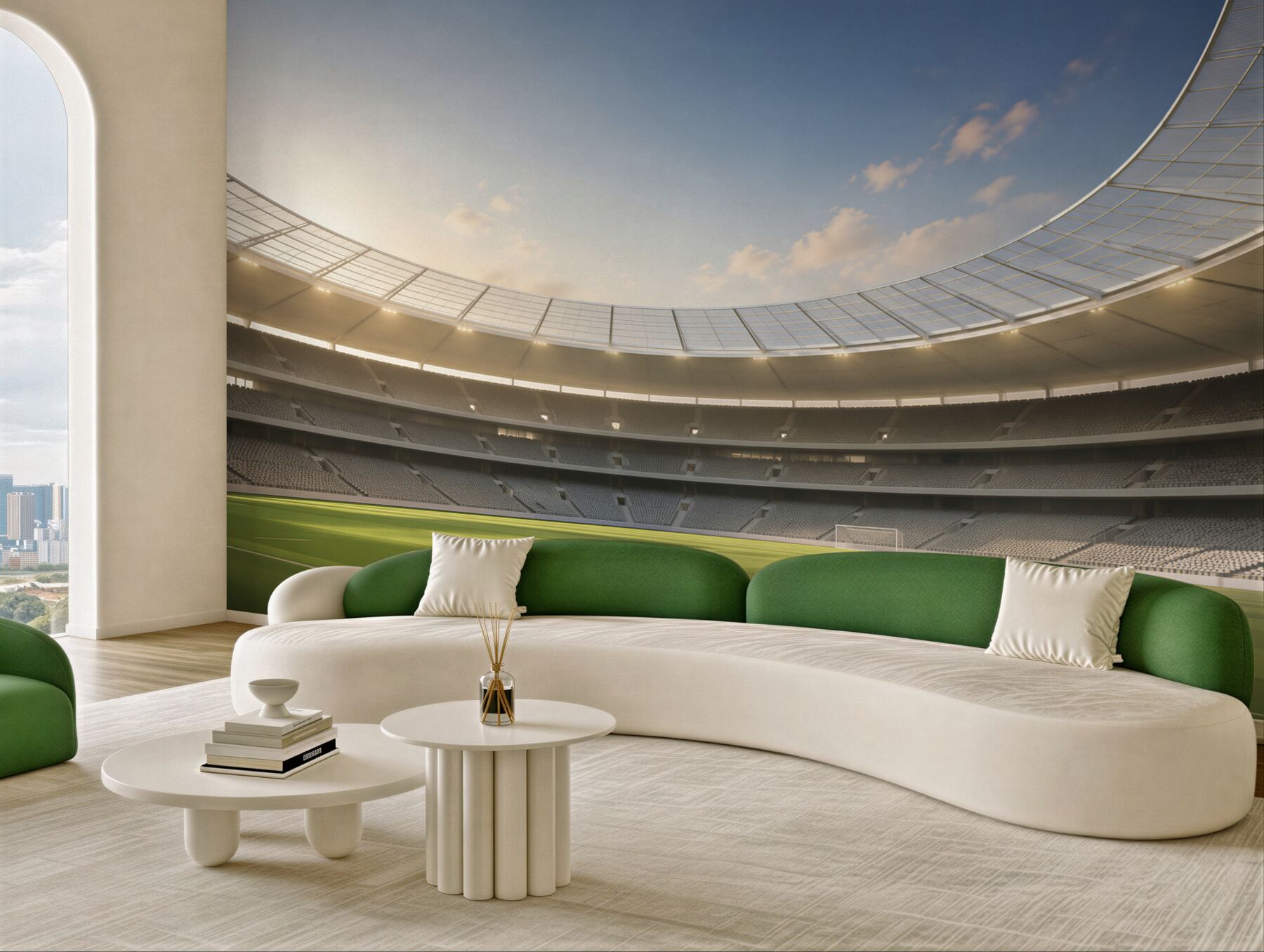 Fototapeta Arena piłkarska i piłkarska?v2345