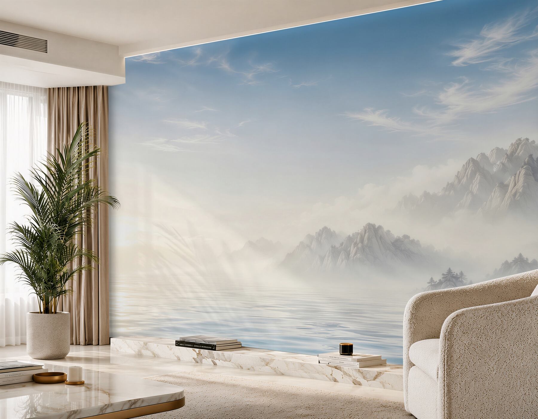 Fototapeta Góry nad spokojnymi wodami?v2345