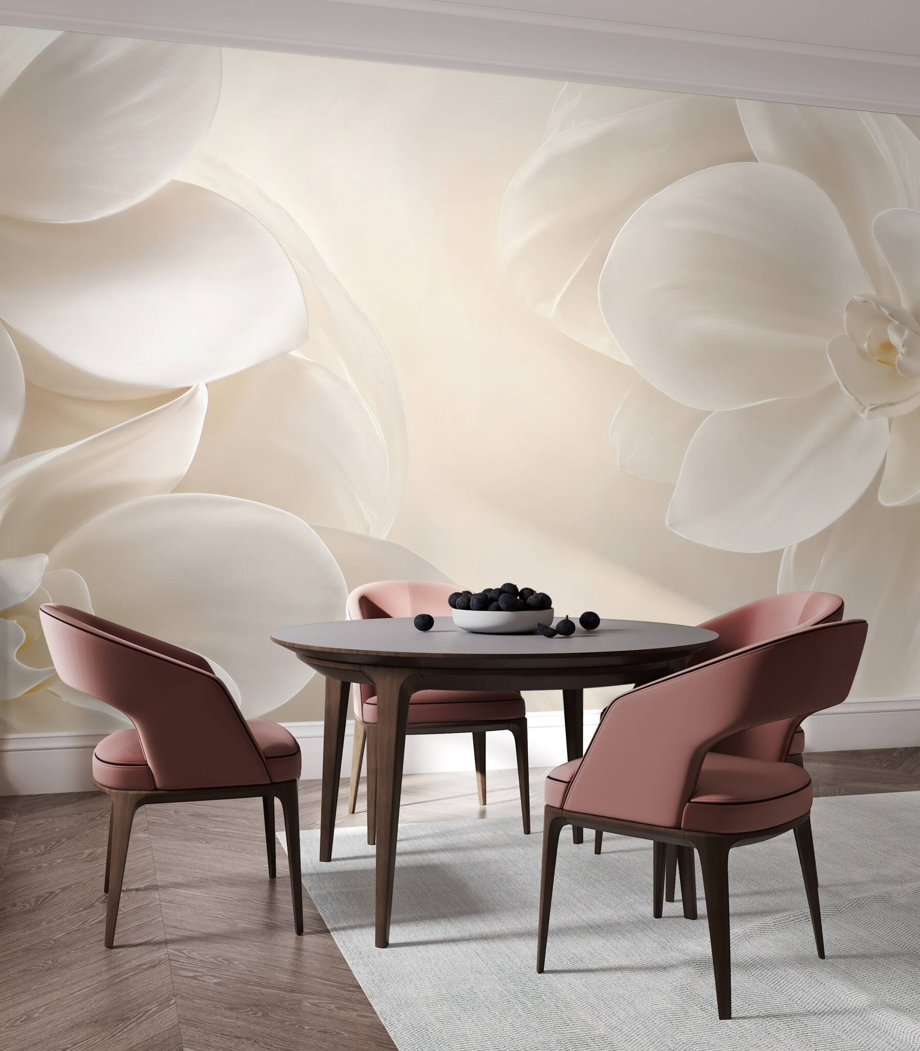 Fototapeta śnieżnobiałe porcelanowe kwiaty?v2345
