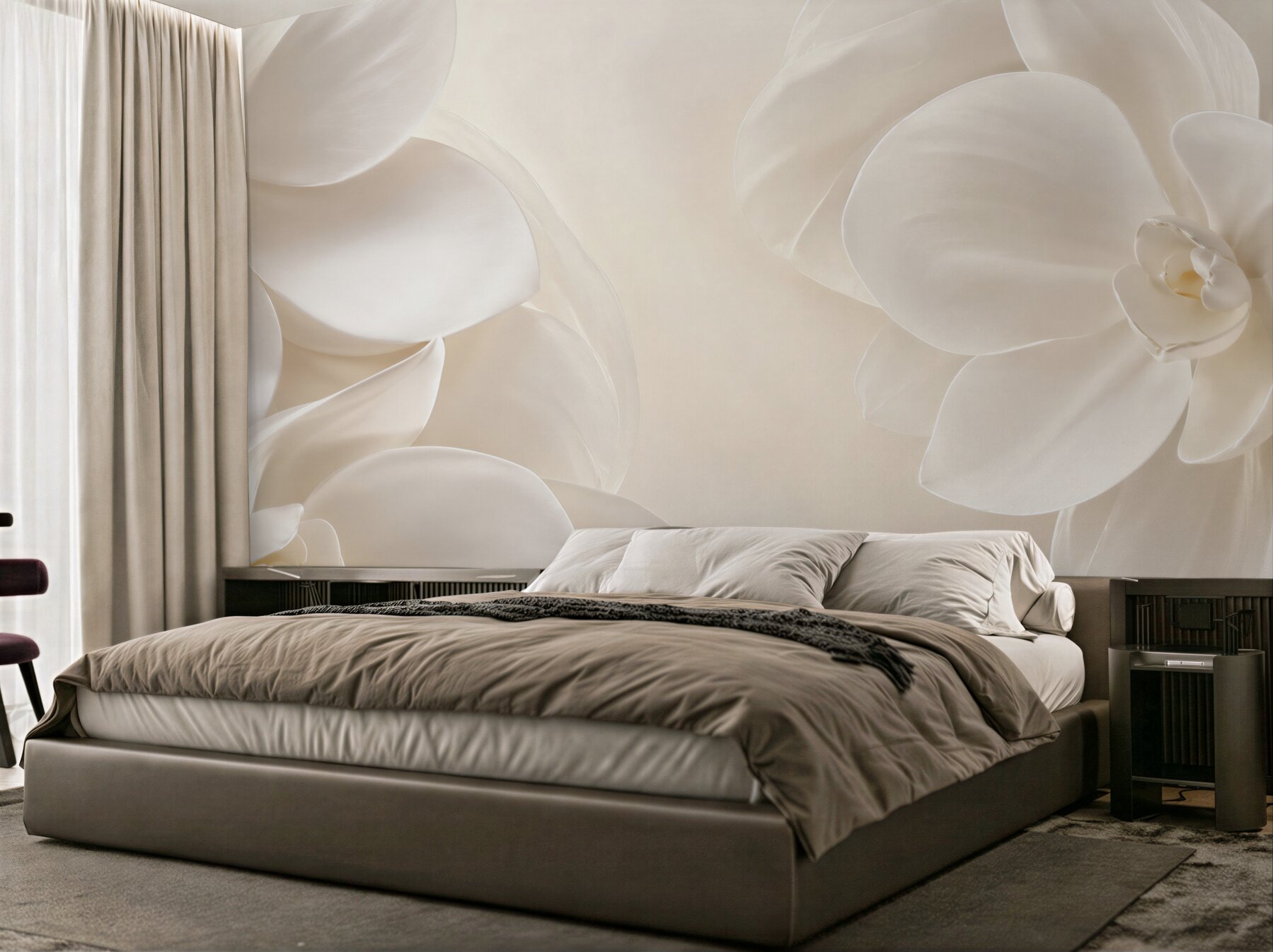 Fototapeta śnieżnobiałe porcelanowe kwiaty?v2345