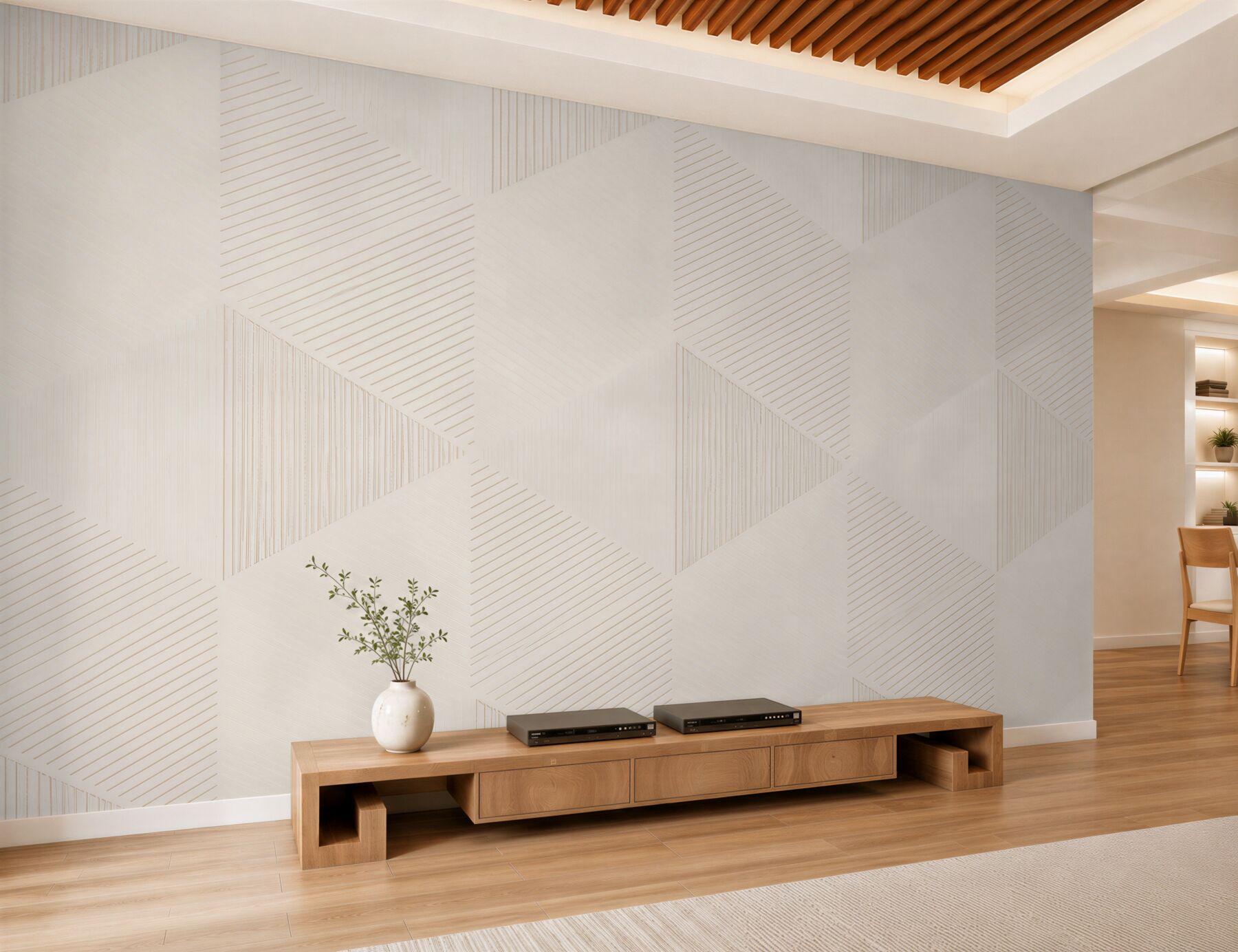 Fototapeta geometryczne kostki 3D beżowe minimalistyczna abstrakcja?v2345