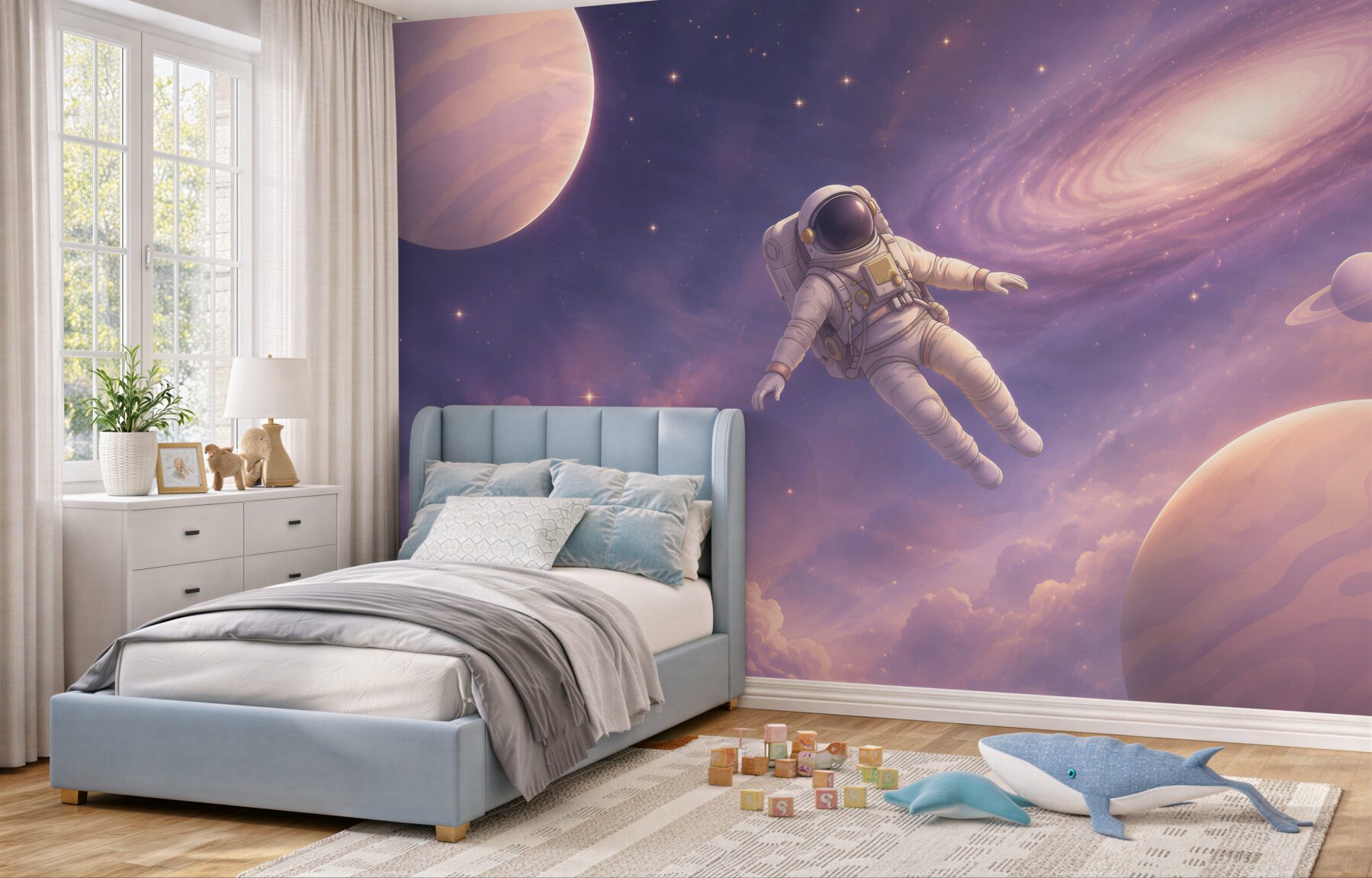 Fototapeta Astronauta rośnie w zerowej sile grawitacyjnej?v2345