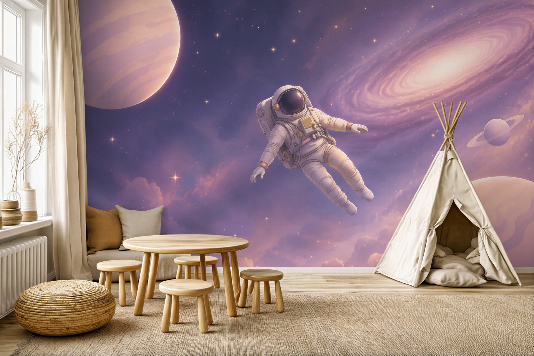 Fototapeta Astronauta rośnie w zerowej sile grawitacyjnej?v2345