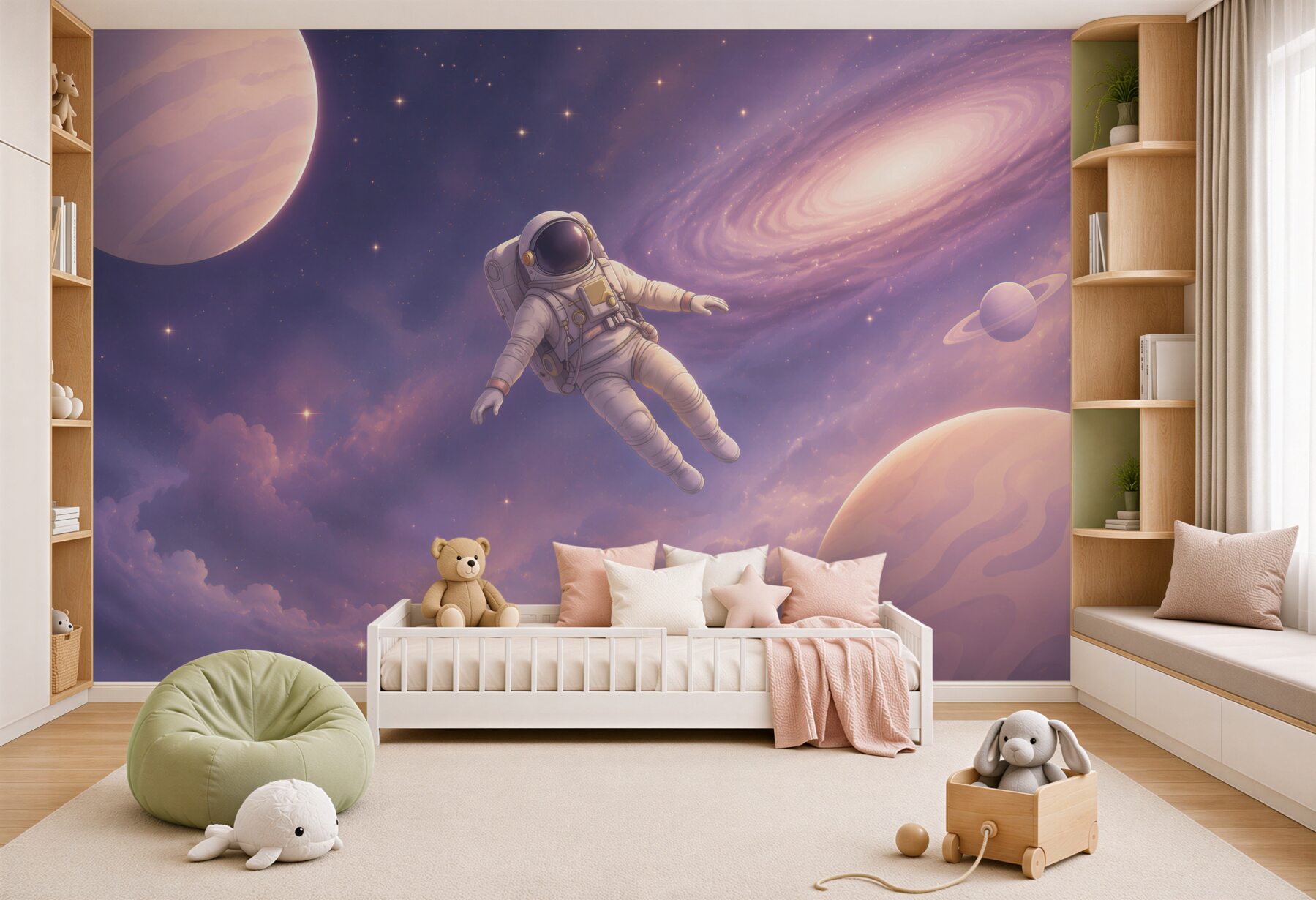 Fototapeta Astronauta rośnie w zerowej sile grawitacyjnej?v2345