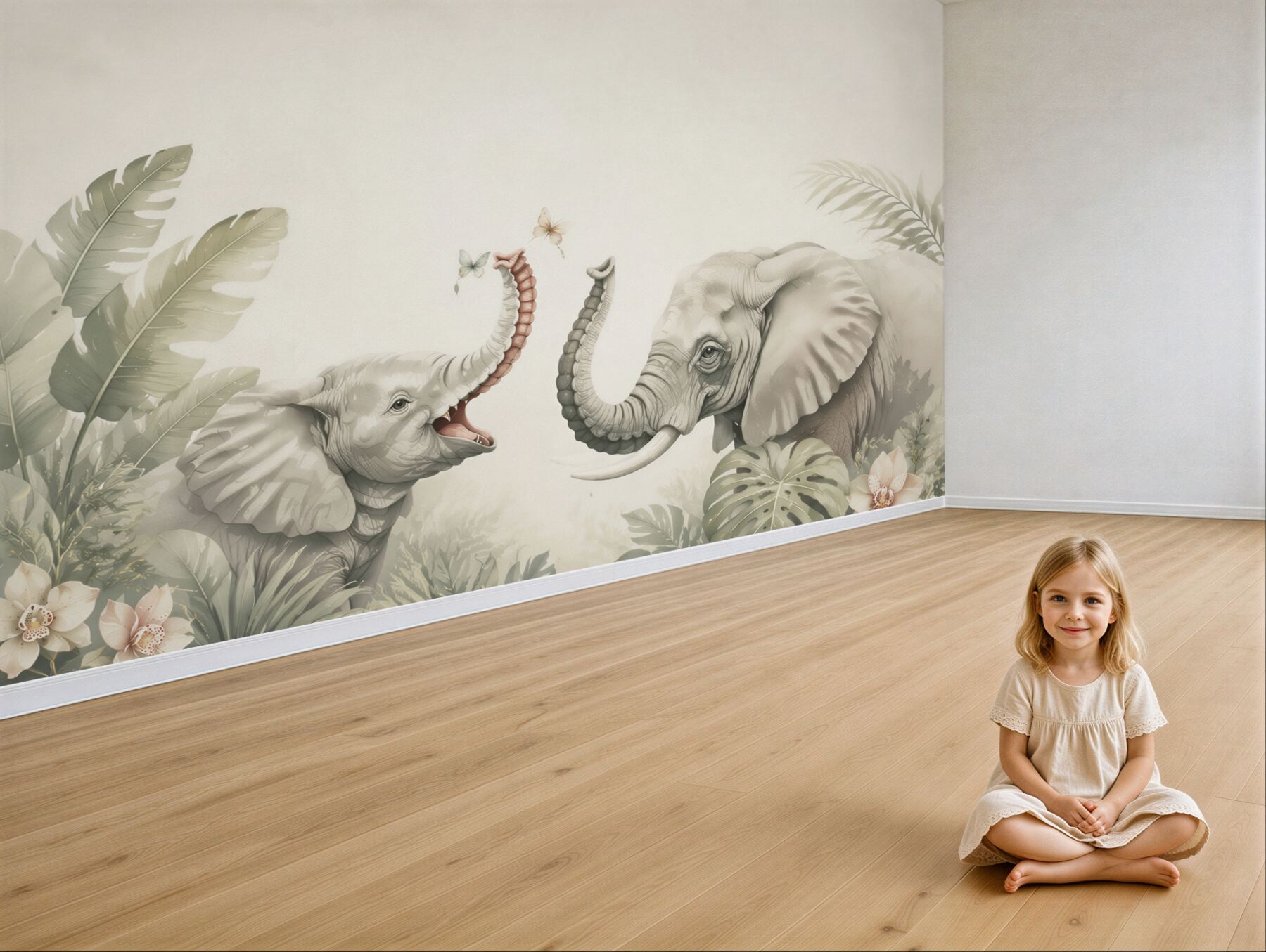 Fototapeta Elephant and Elephant Walk?v2345
