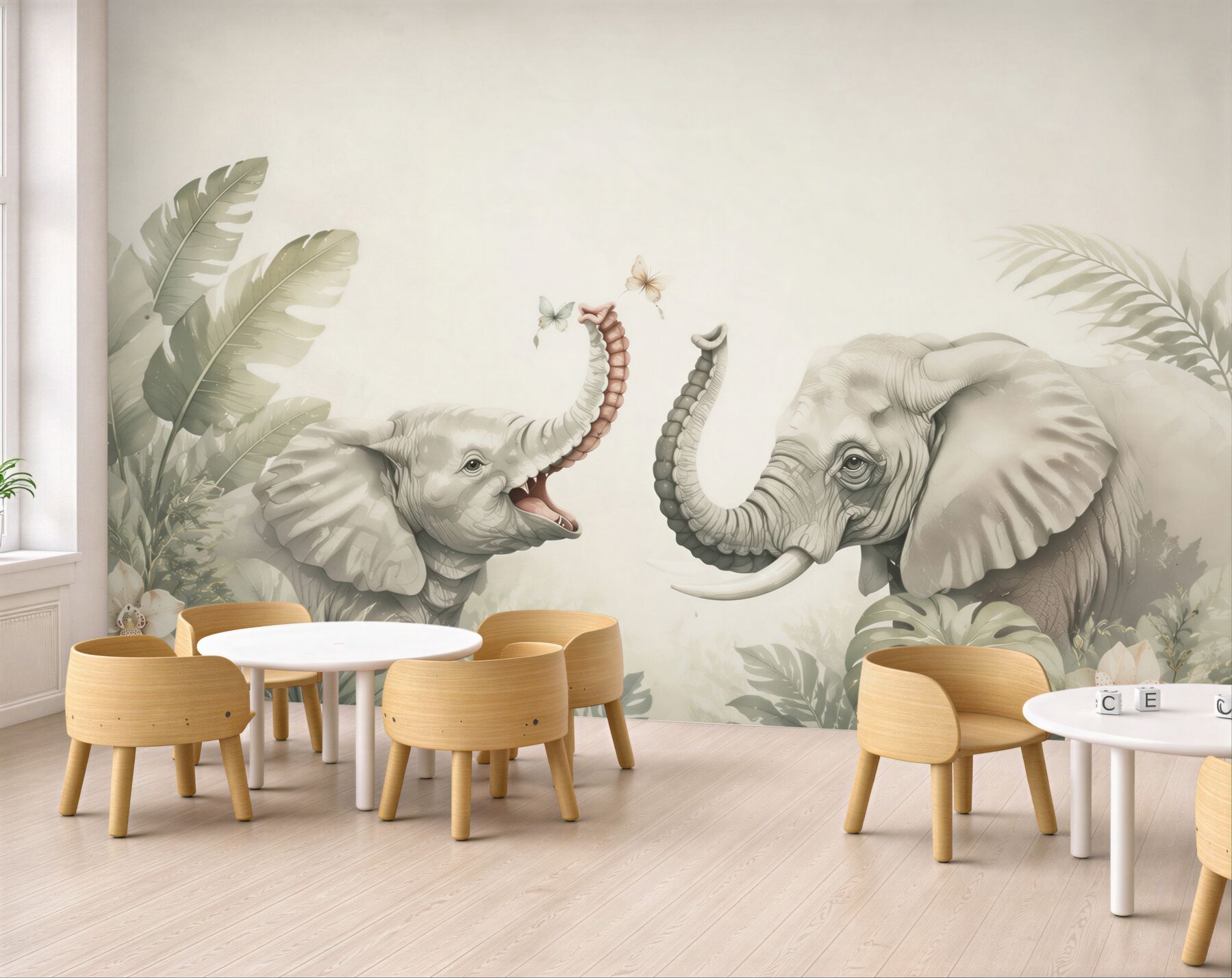 Fototapeta Elephant and Elephant Walk?v2345