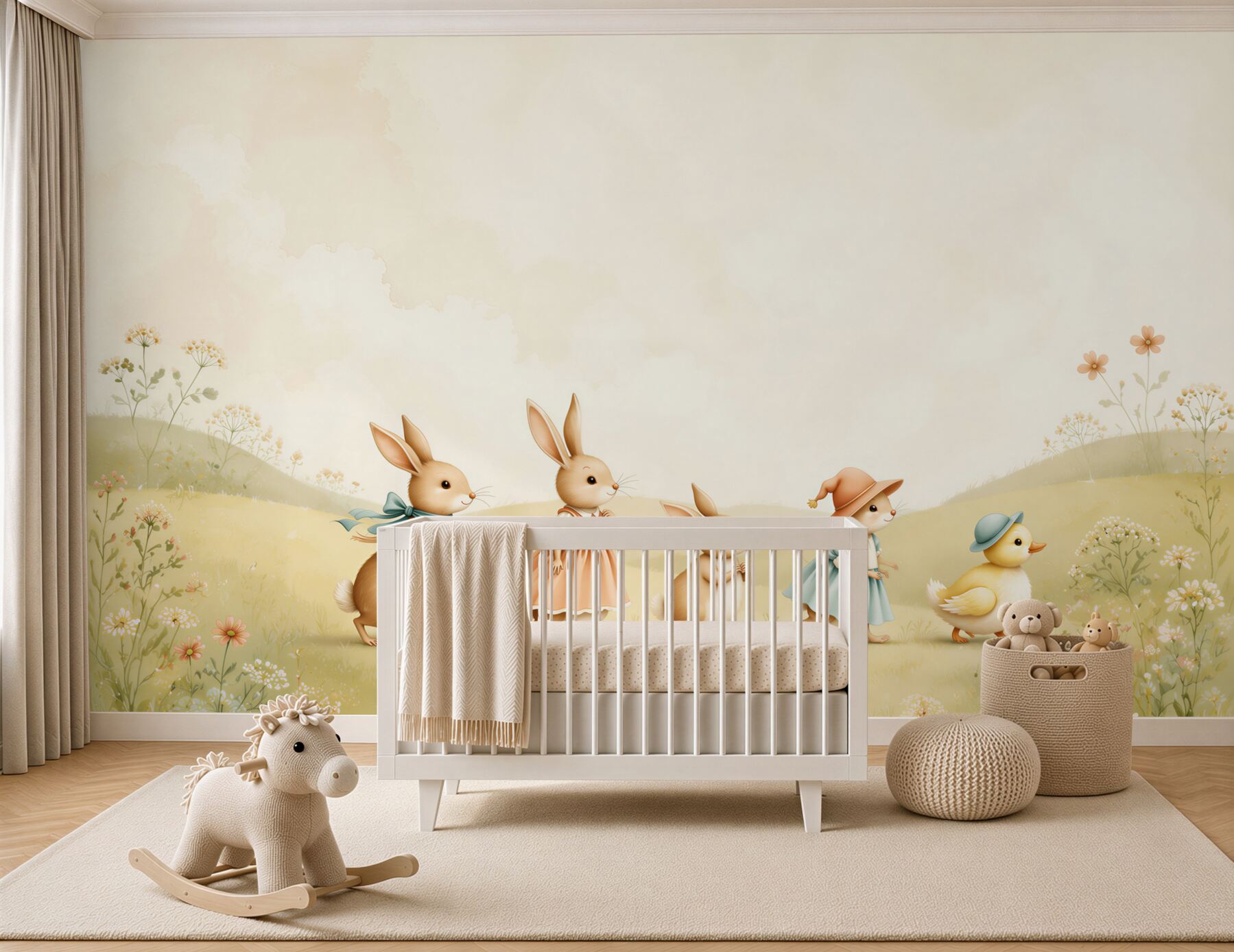 Fototapeta Bunny Family and Duck?v2345