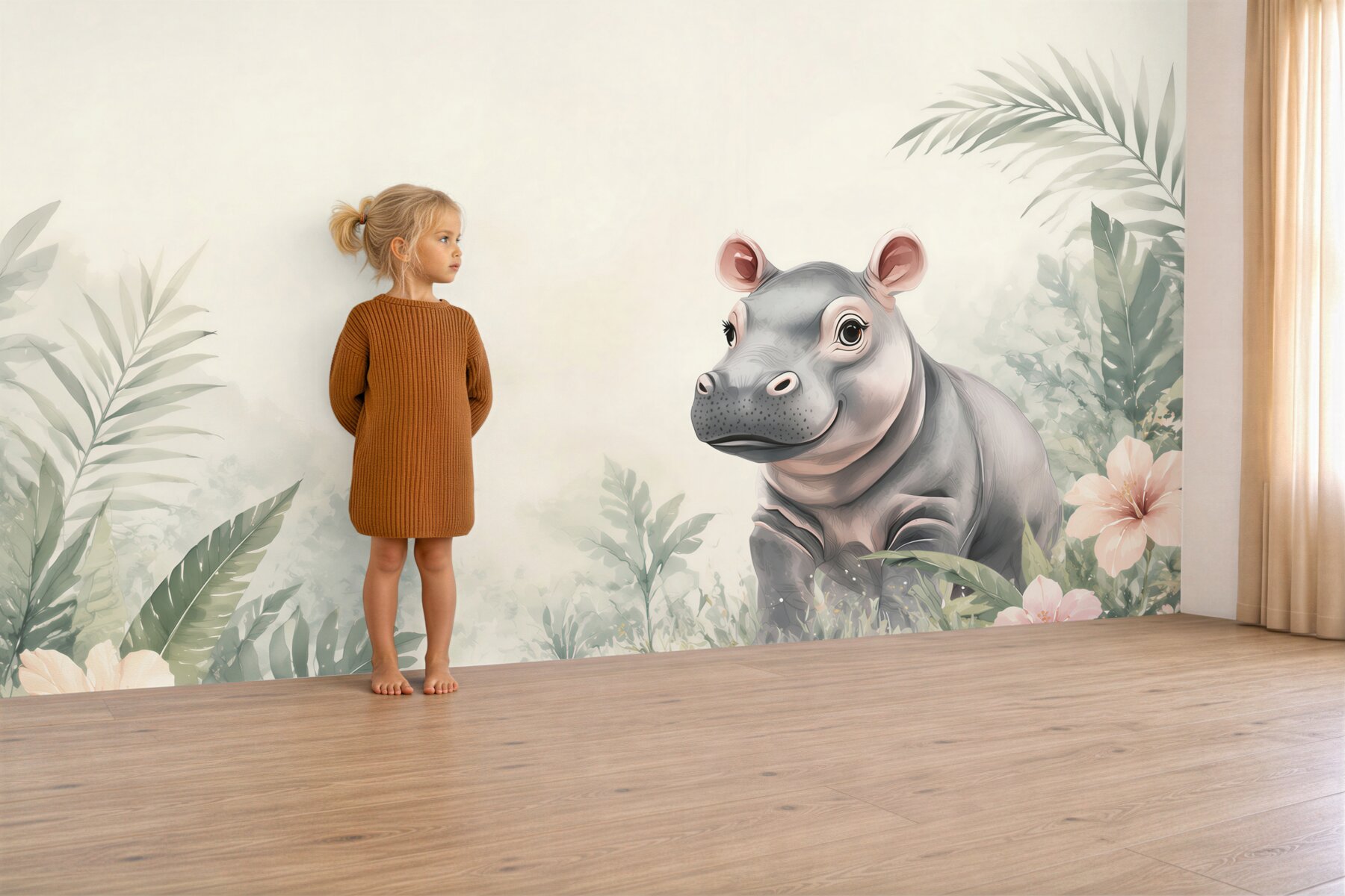 Fototapeta Hippo wśród zieleni?v2345