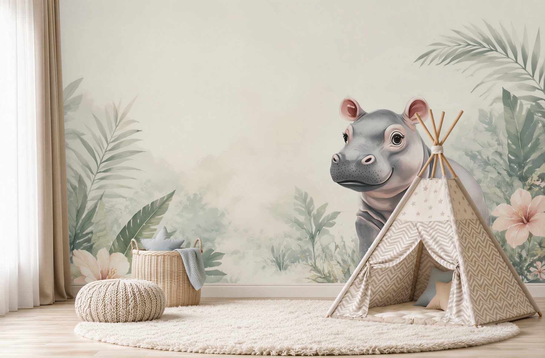 Fototapeta Hippo wśród zieleni?v2345