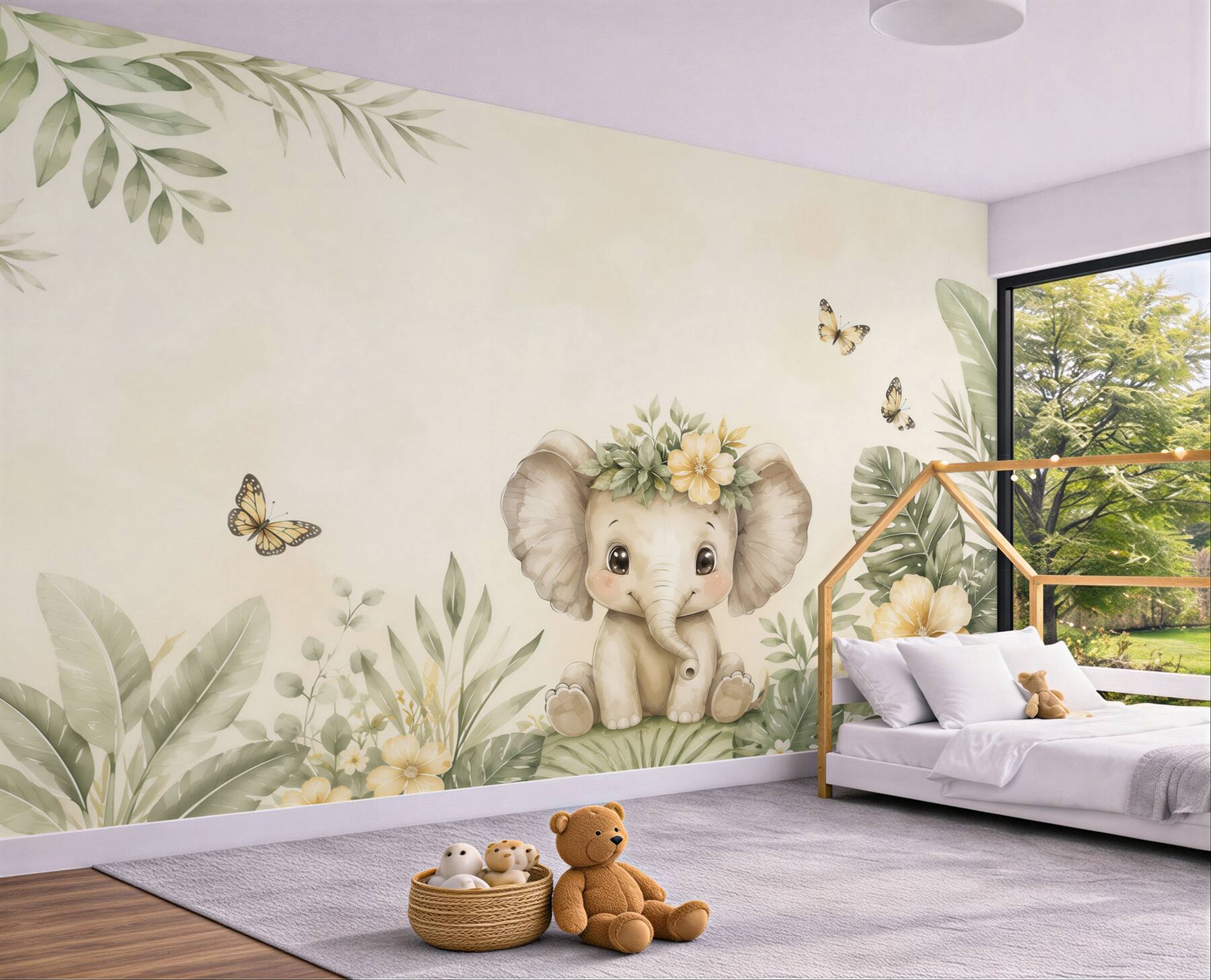 Fototapeta Elephant in Greens?v2345