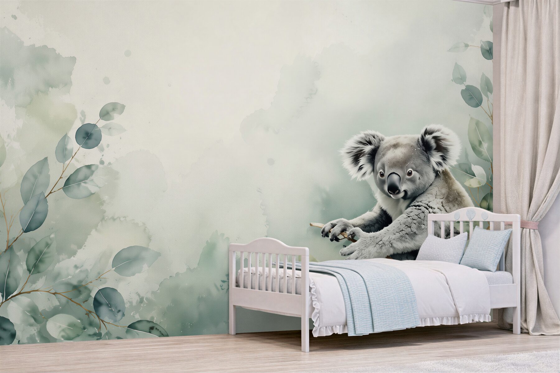 Fototapeta Koala siedzi na zielonej gałęzi?v2345