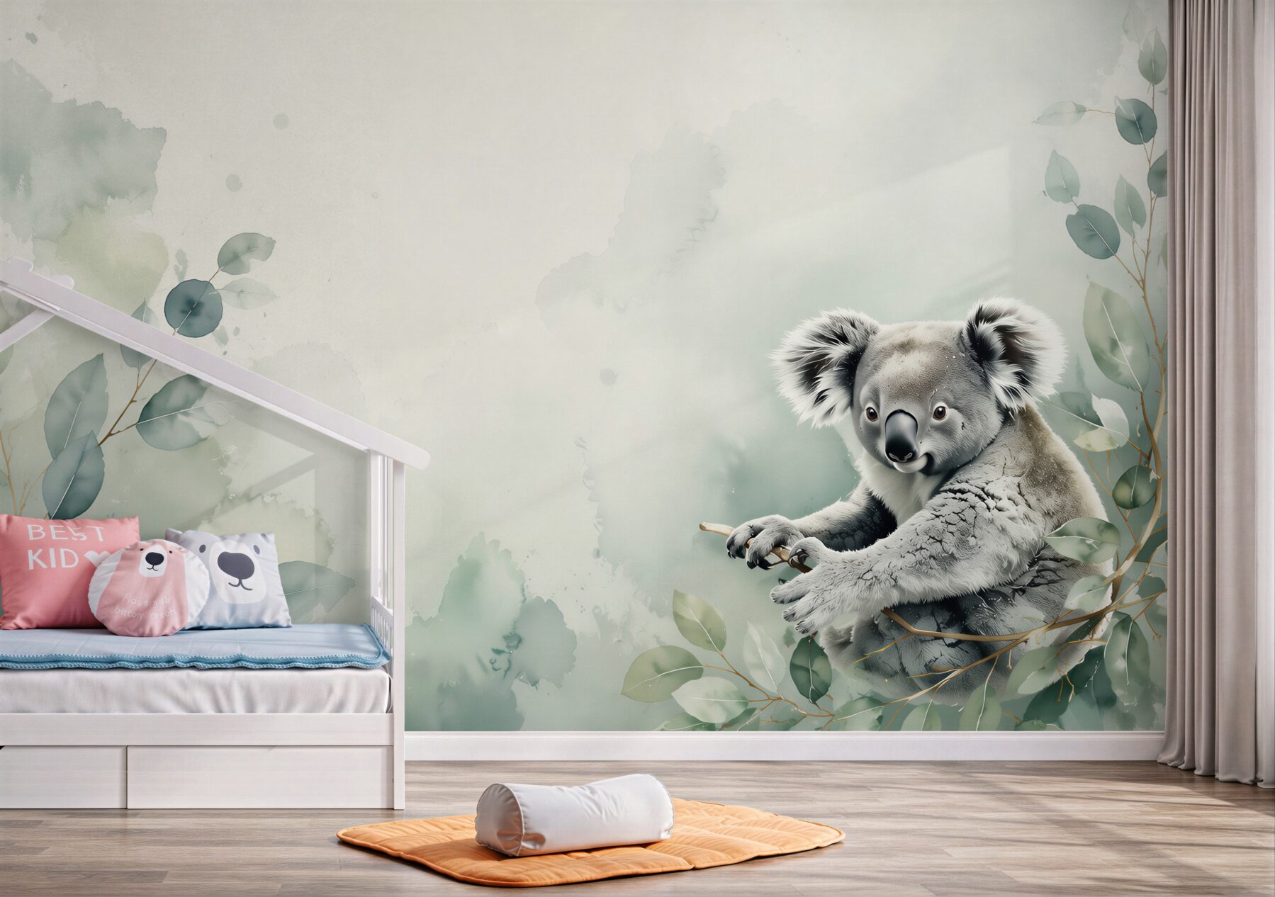 Fototapeta Koala siedzi na zielonej gałęzi?v2345