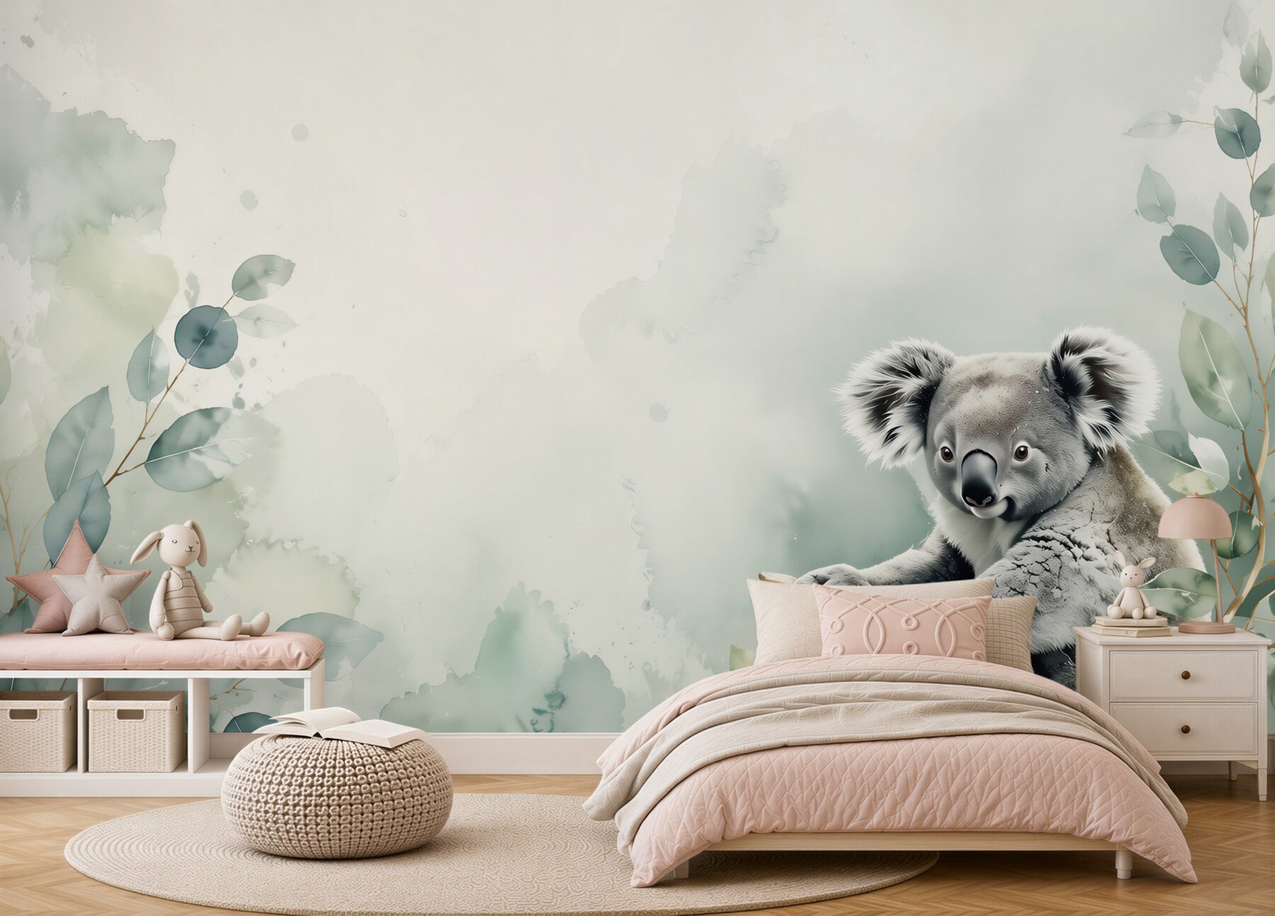 Fototapeta Koala siedzi na zielonej gałęzi?v2345