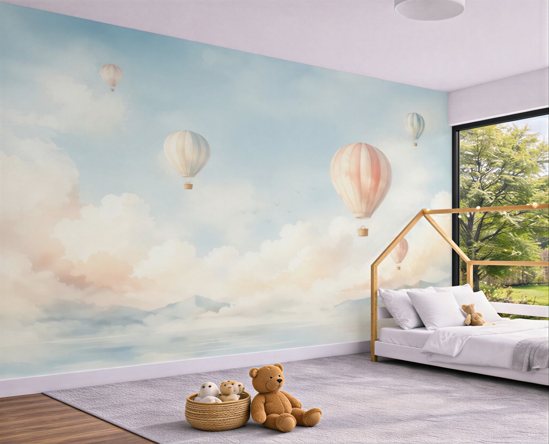 Fototapeta Narysowane balony na niebie?v2345