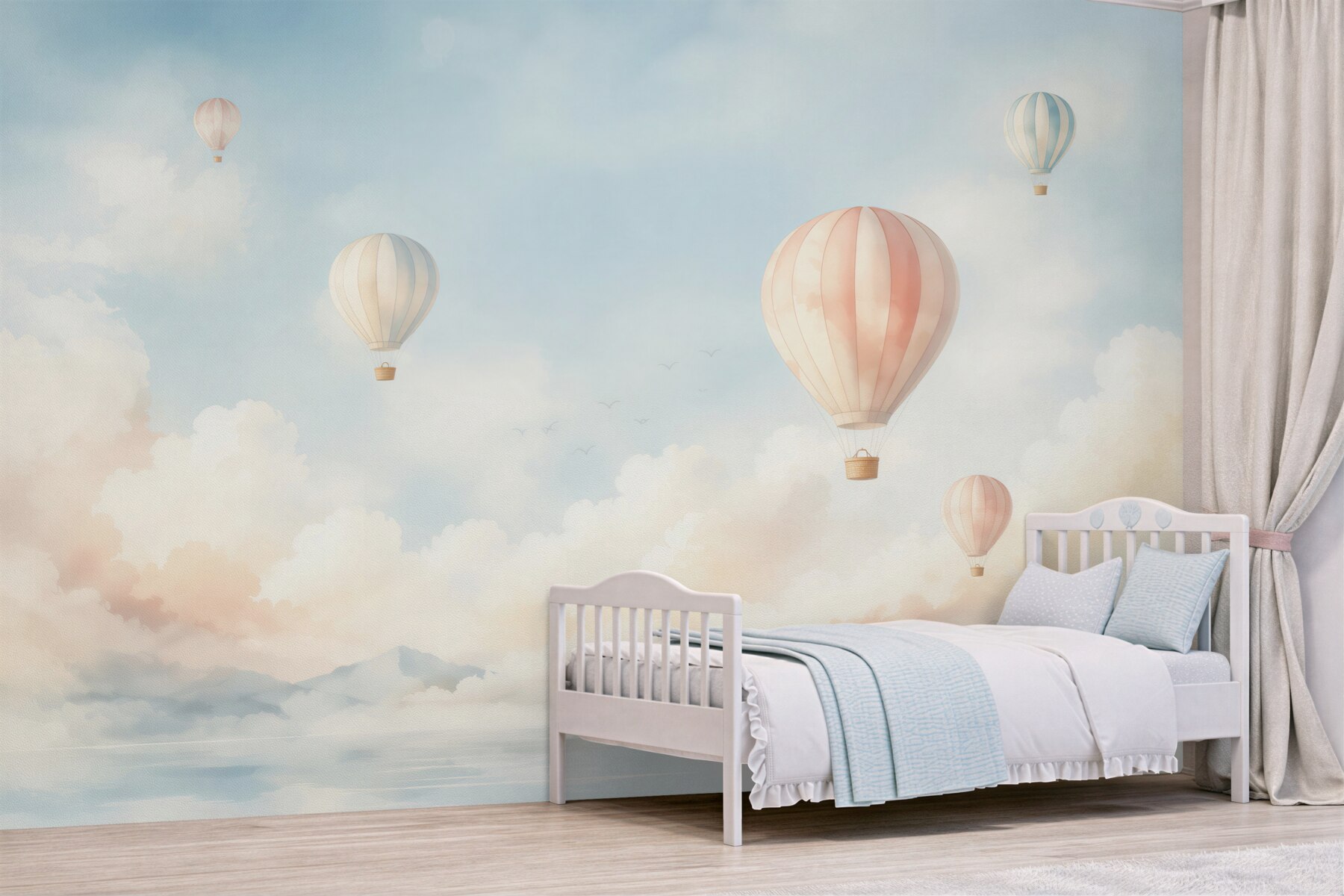 Fototapeta Narysowane balony na niebie?v2345