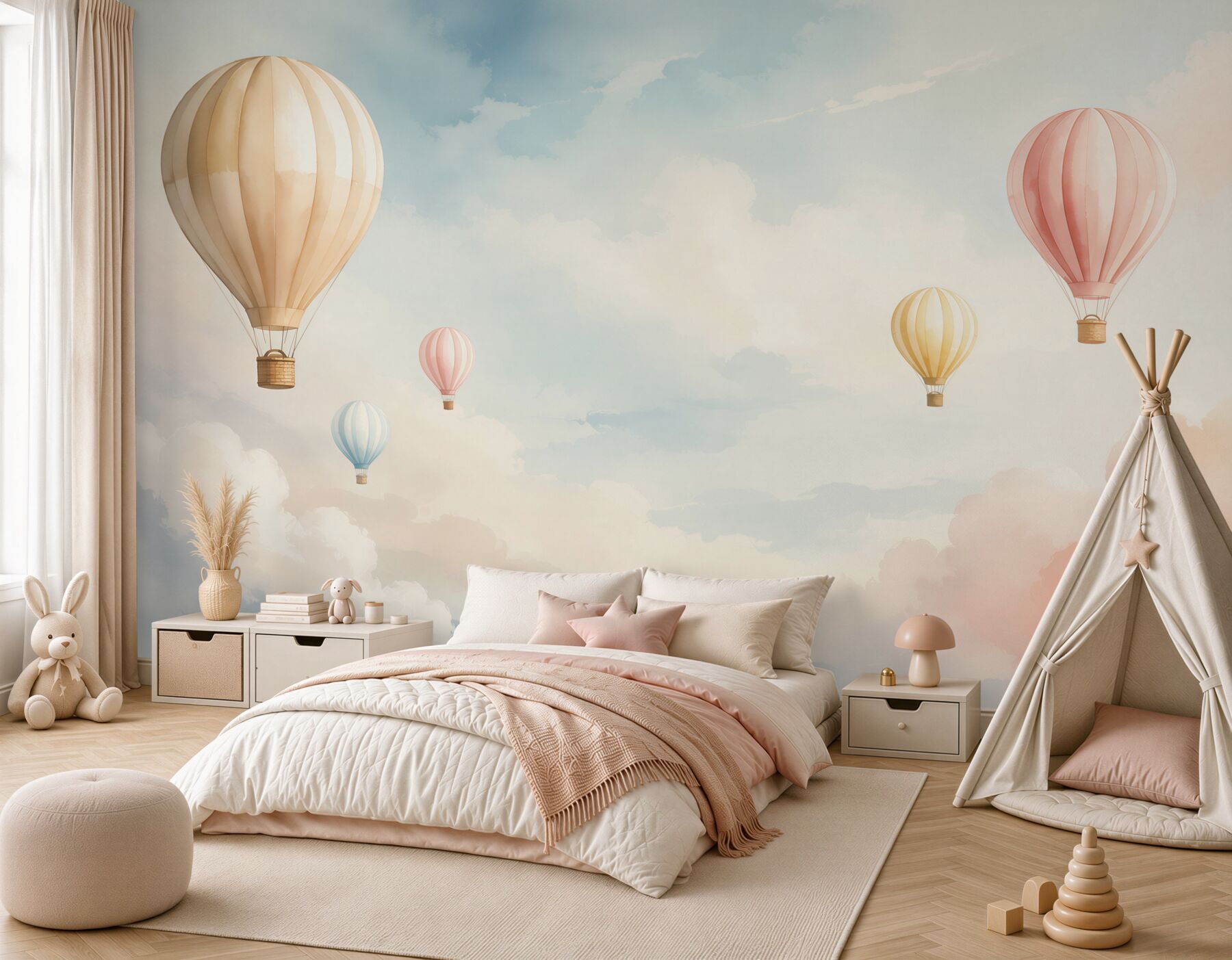 Fototapeta Balony wisi na niebie?v2345