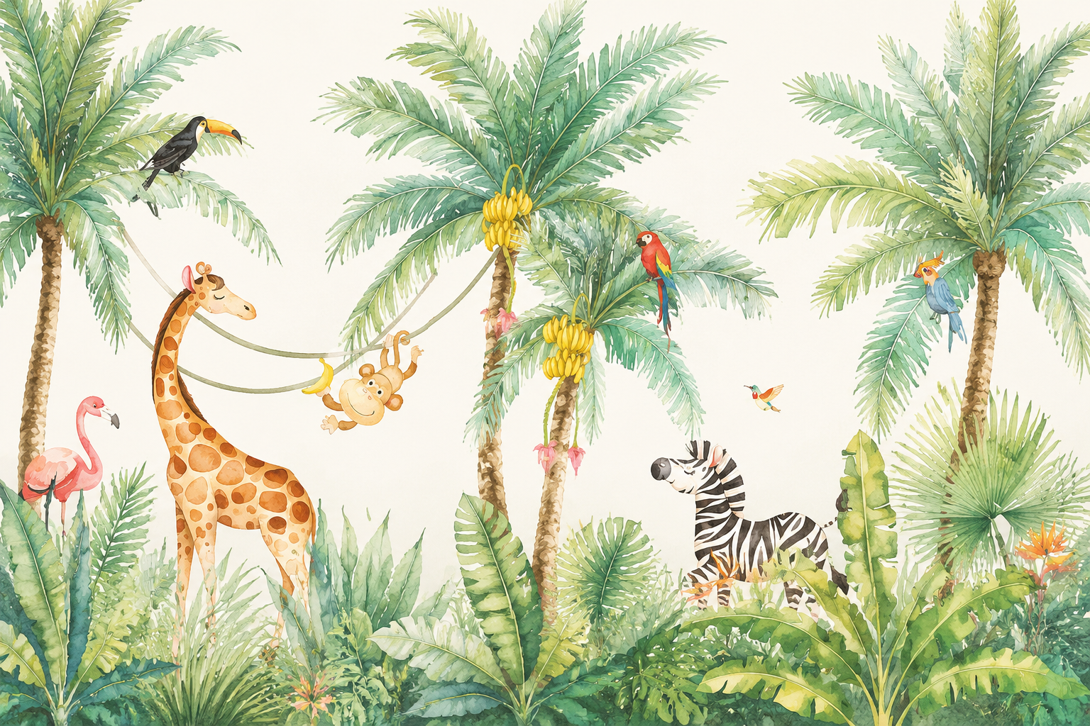 Fototapeta żyrafa, giraffidae i Tapeta