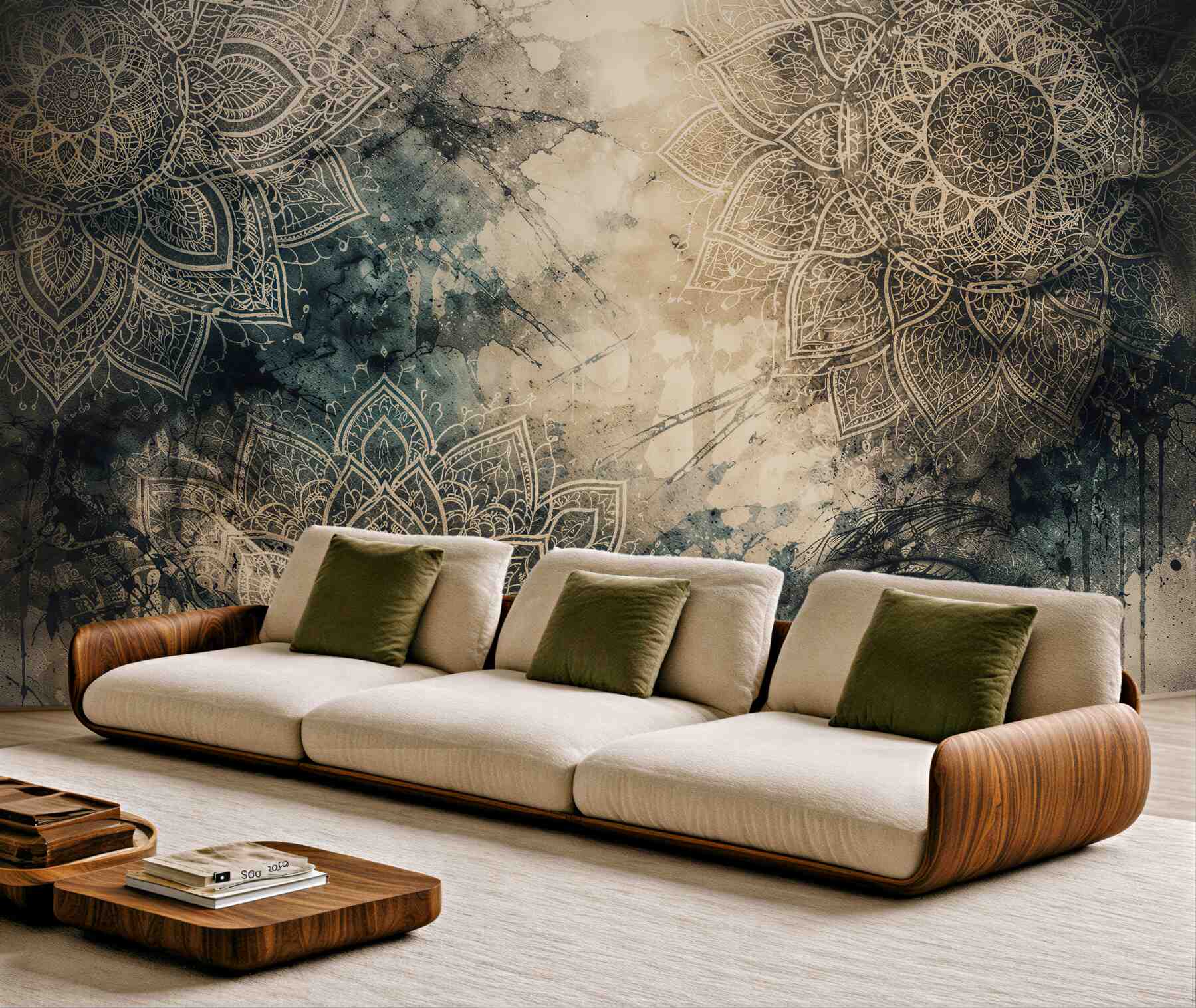 Fototapeta Orientalna Mandala z Tajemniczym Spojrzeniem?v2345