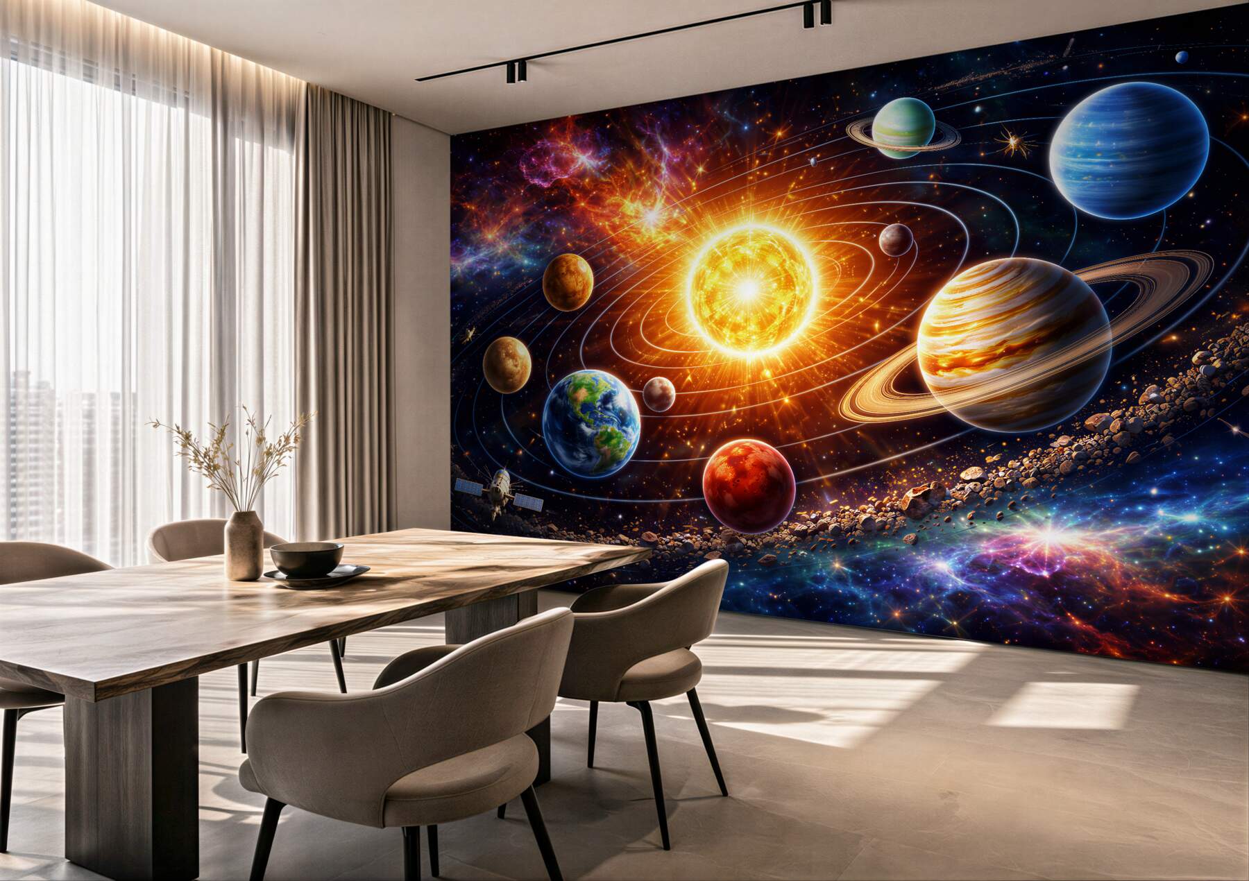 Fototapeta kolorowy układ planetarny?v2345